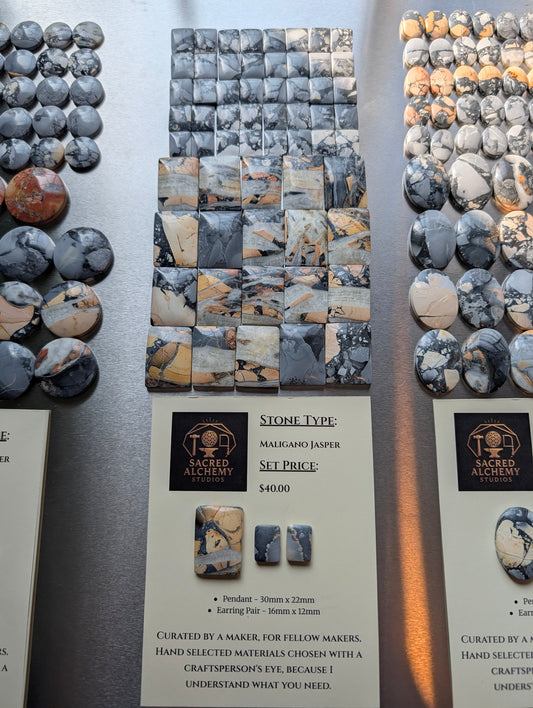 Rectangle Shape - Maligano Jasper - Design-Ready Calibrated Sets