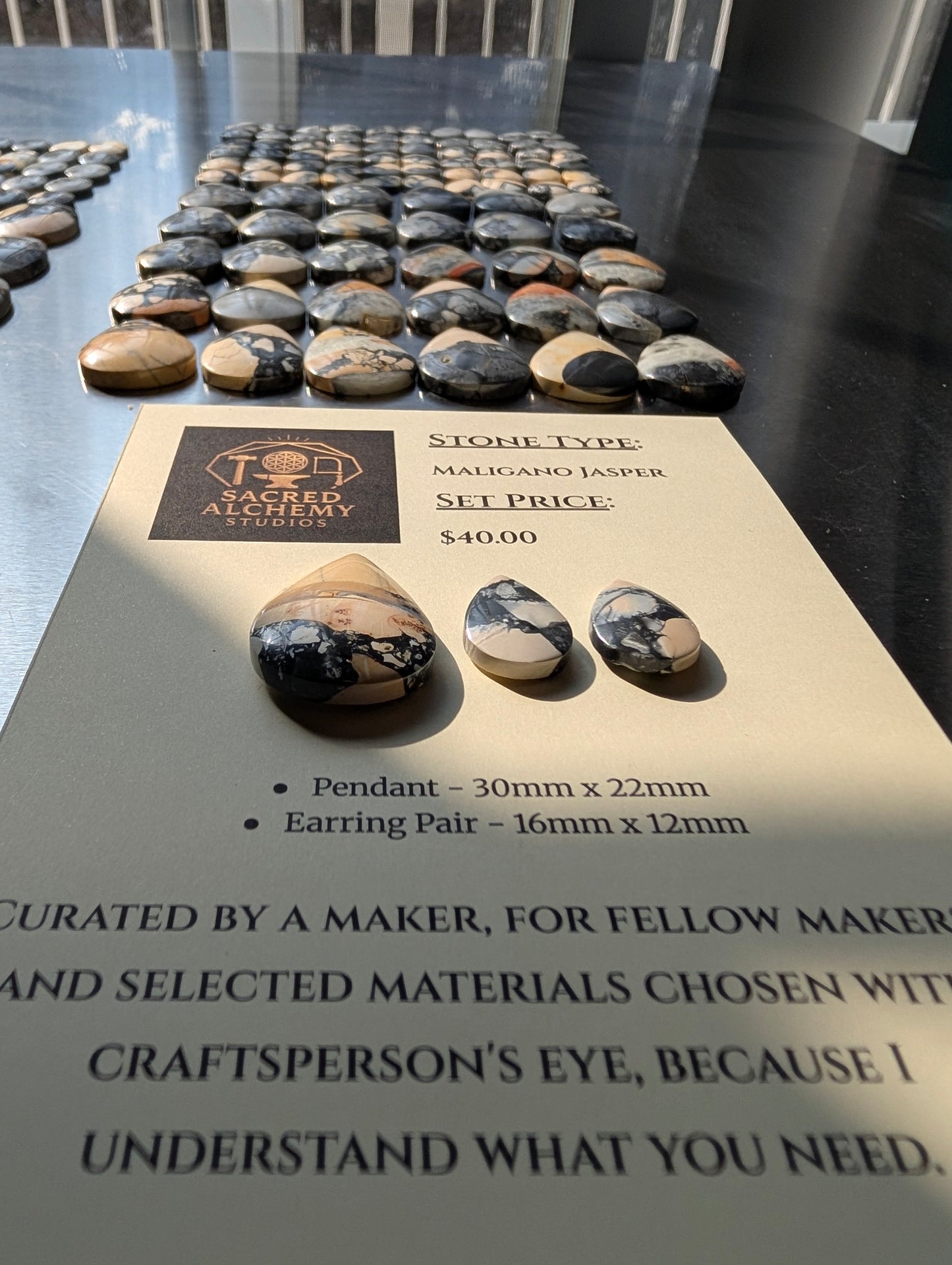 Tear Shape - Maligano Jasper - Design-Ready Calibrated Sets