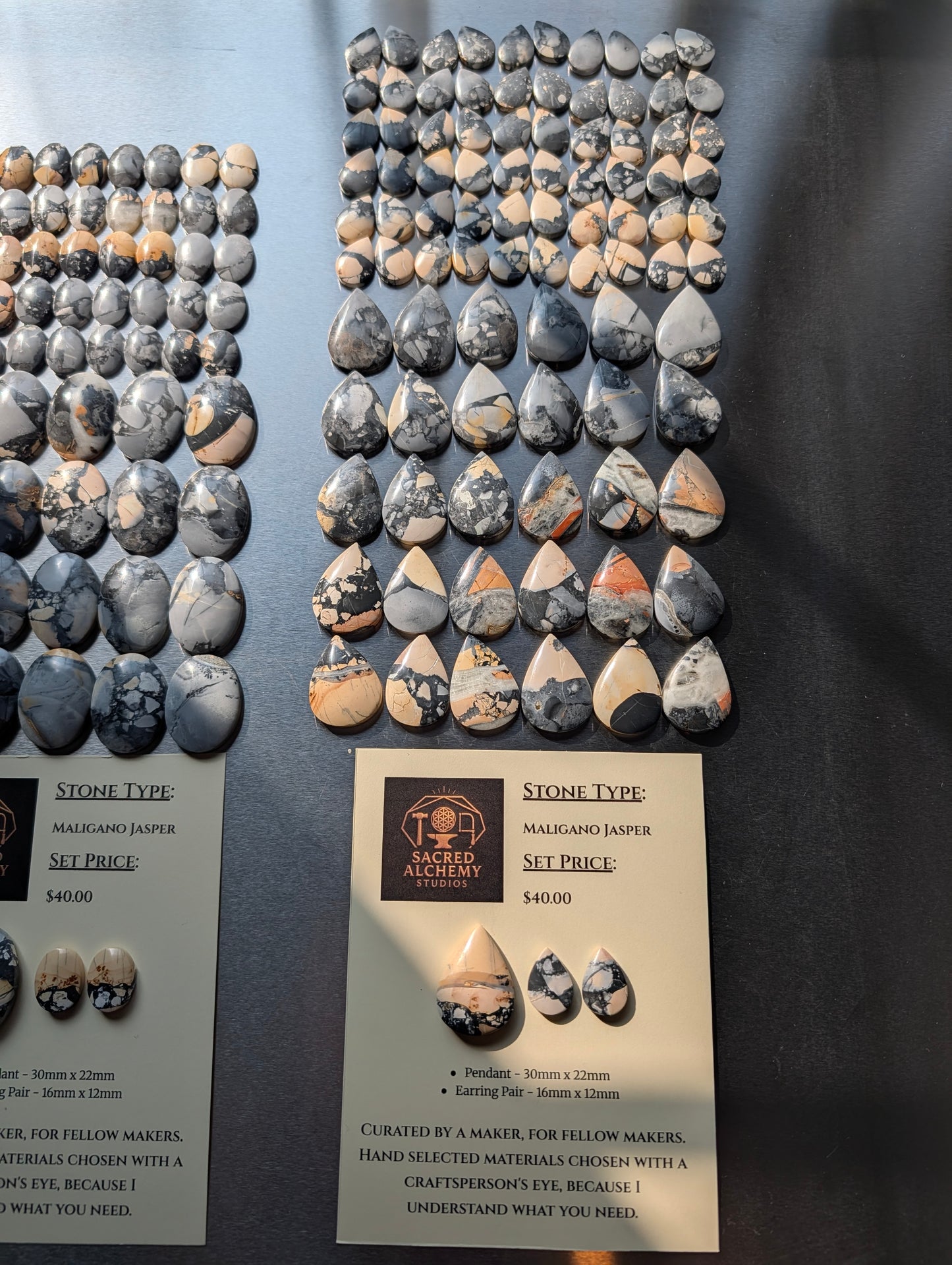 Tear Shape - Maligano Jasper - Design-Ready Calibrated Sets