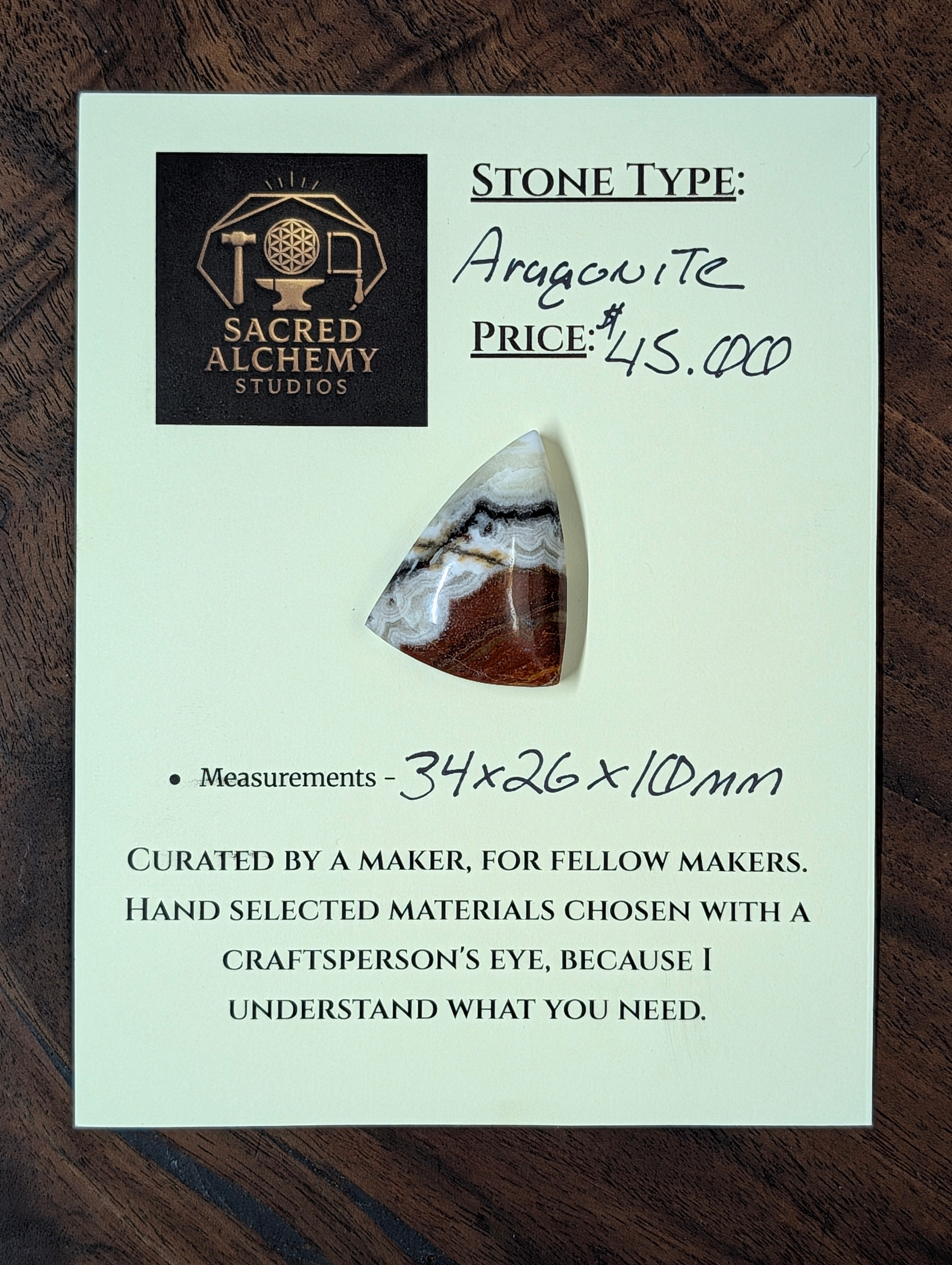 Aragonite - Cabochon by Sacred Alchemy Studios