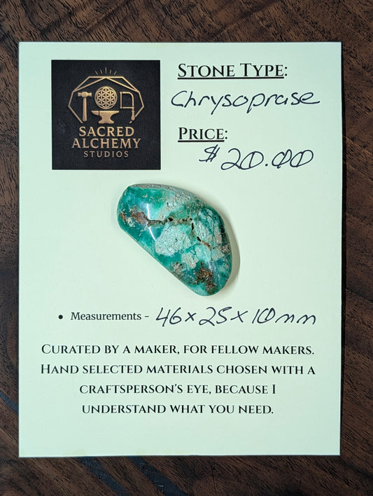 Chrysoprase Cabochon - Tanzania