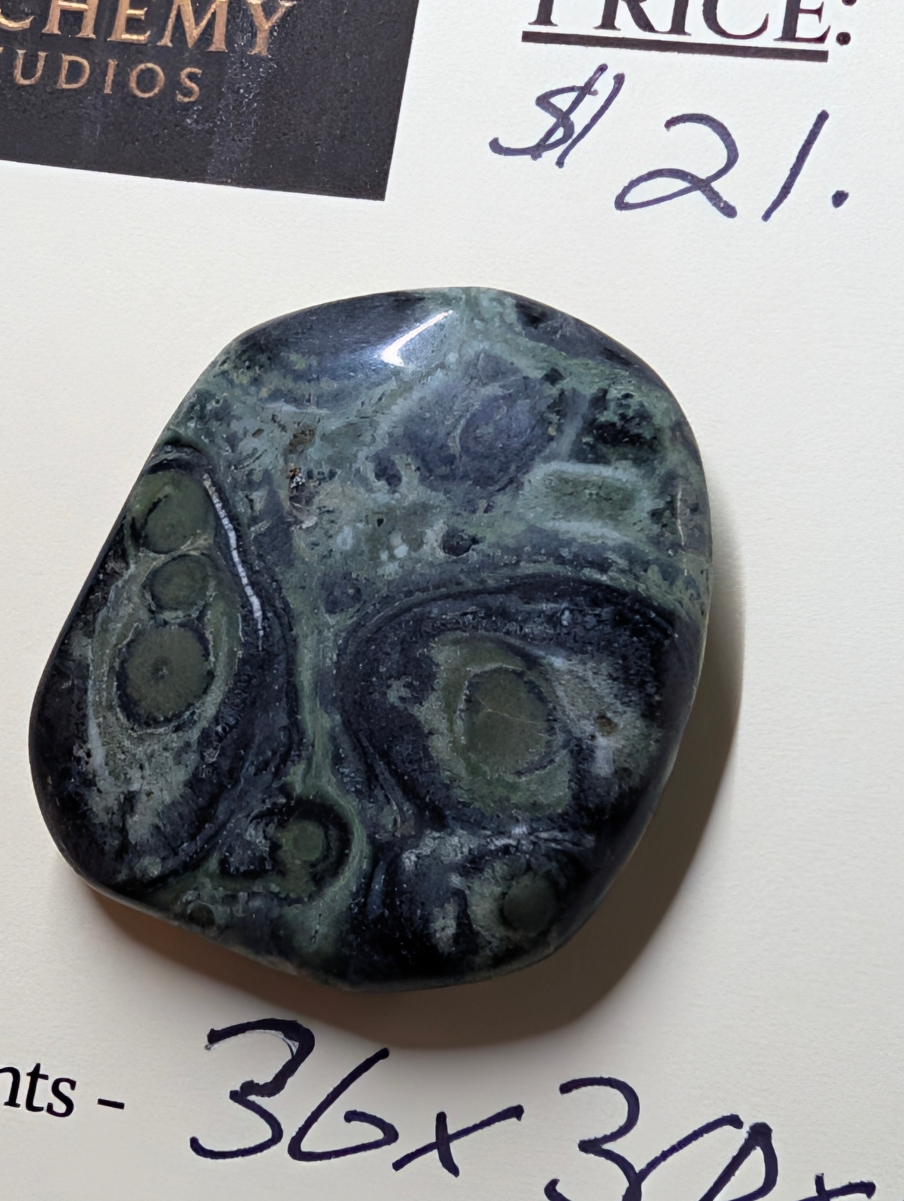 Kambaba Jasper | Polished Oval Cabochon for Wire Wrapping by Sacred Alchemy Studios