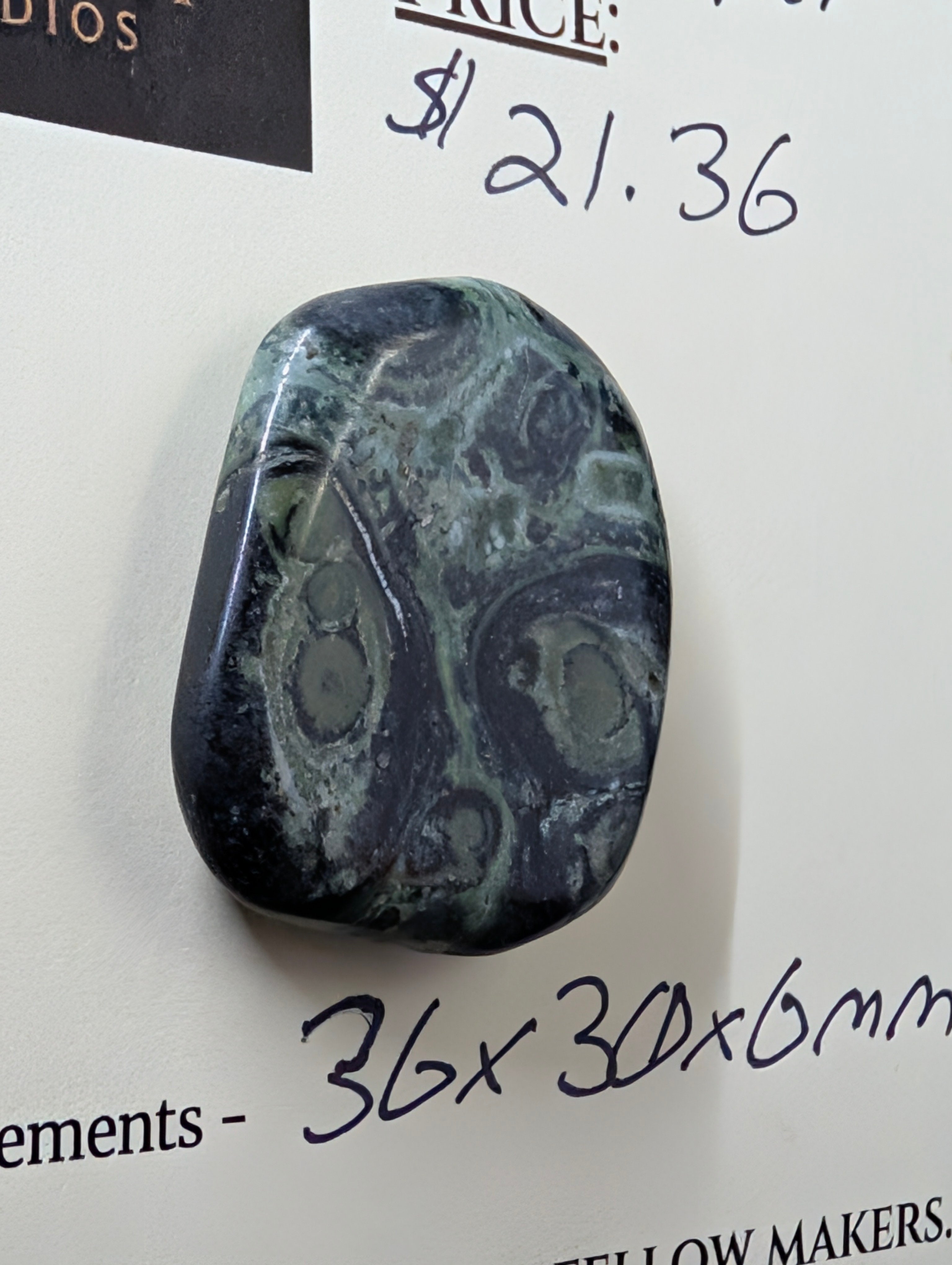 Kambaba Jasper | Polished Oval Cabochon for Wire Wrapping by Sacred Alchemy Studios