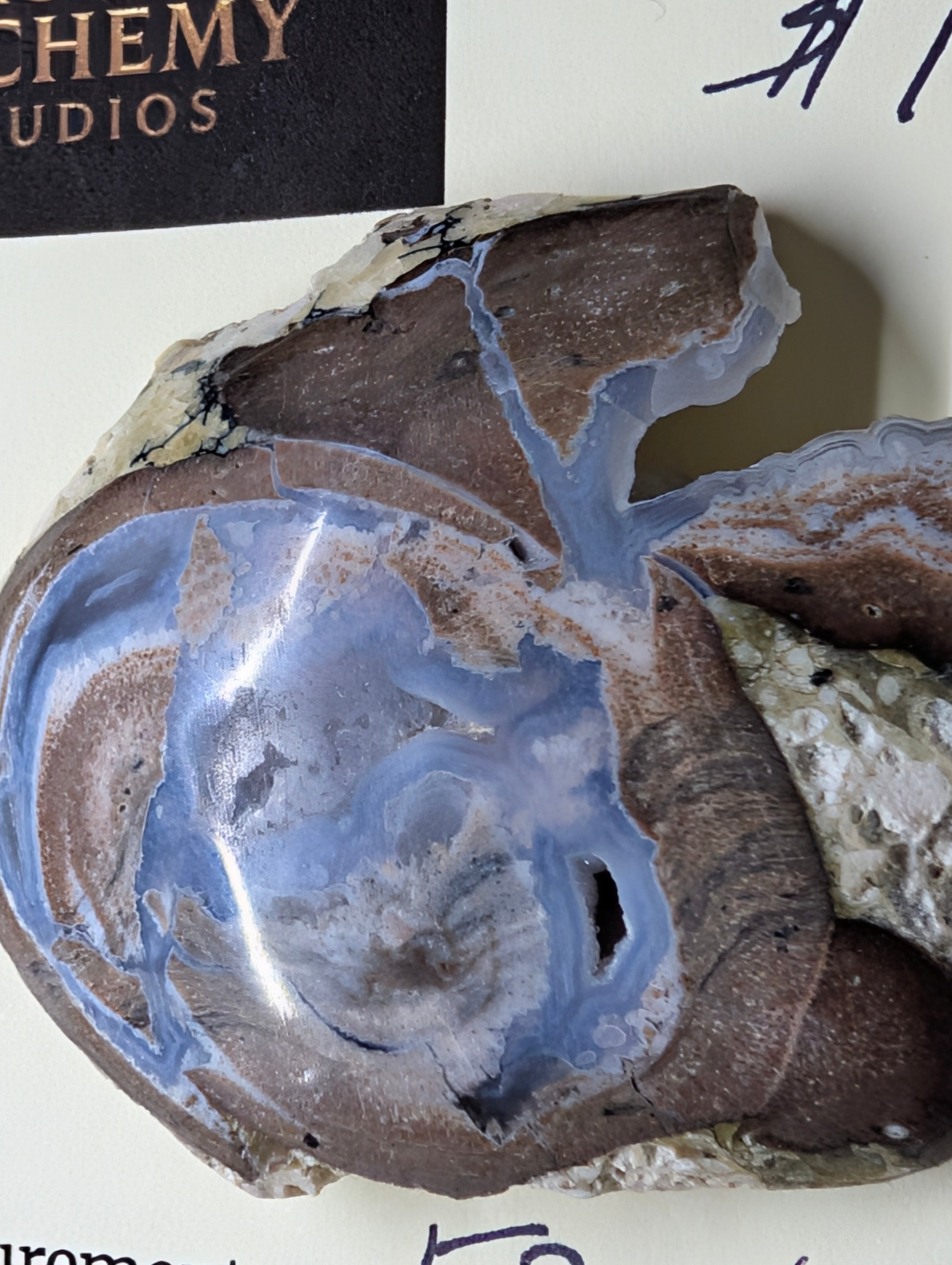 Chalcedony Geode Cabochon - Dugway, Utah - Handmade by Sacred Alchemy Studios