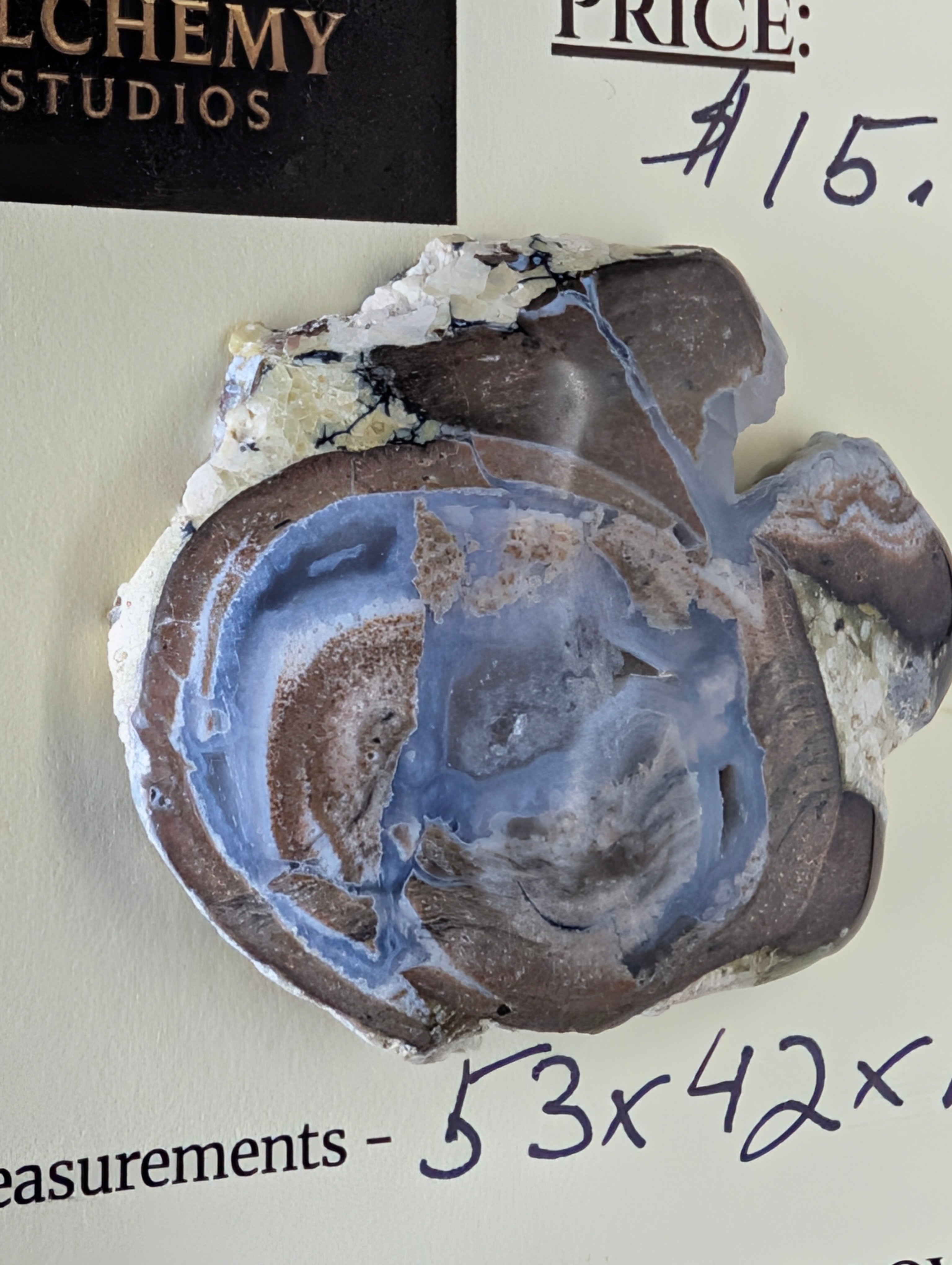 Chalcedony Geode Cabochon - Dugway, Utah - Handmade by Sacred Alchemy Studios