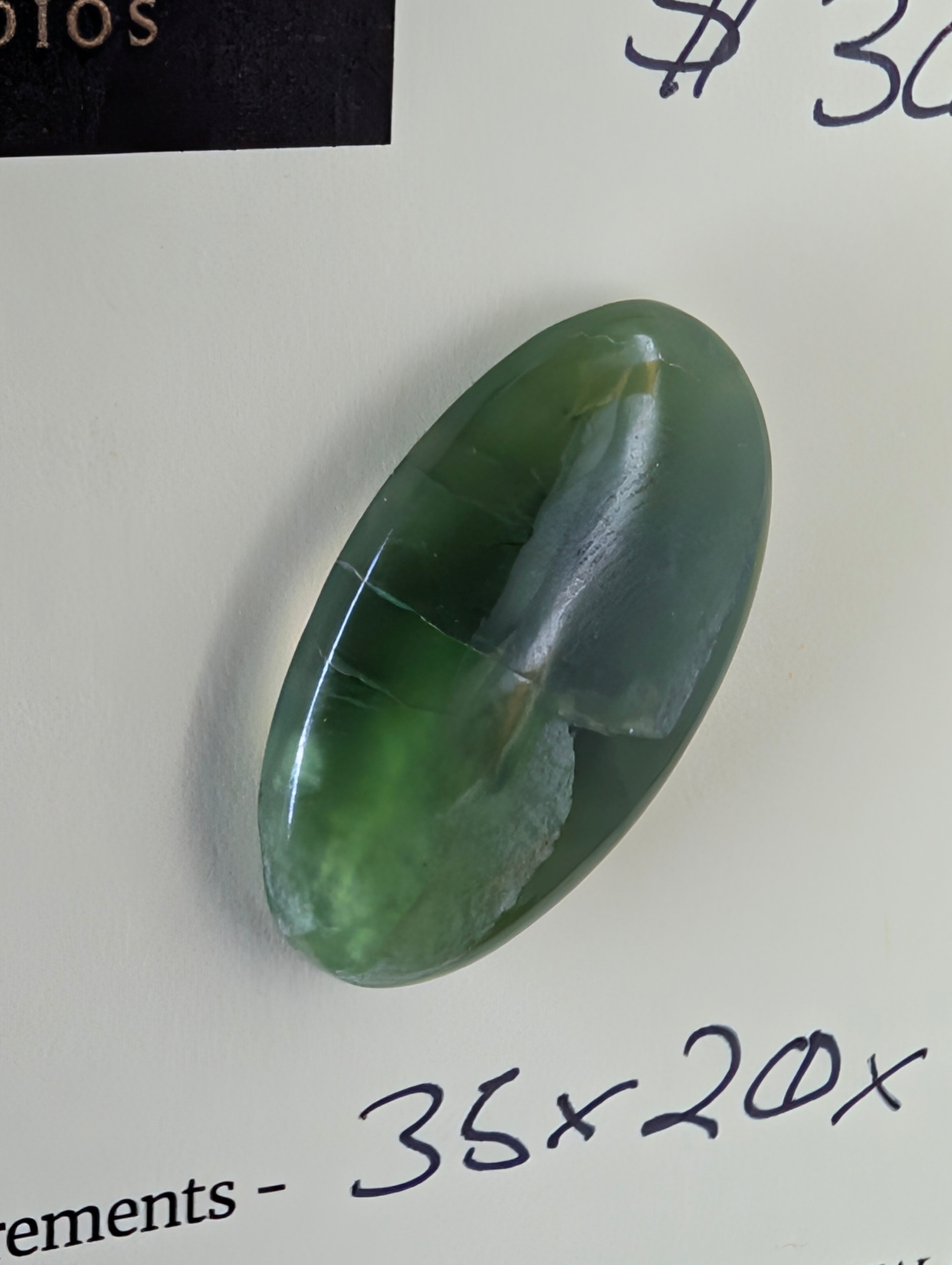 Vesuvianite cabochon by Sacred Alchemy Studios