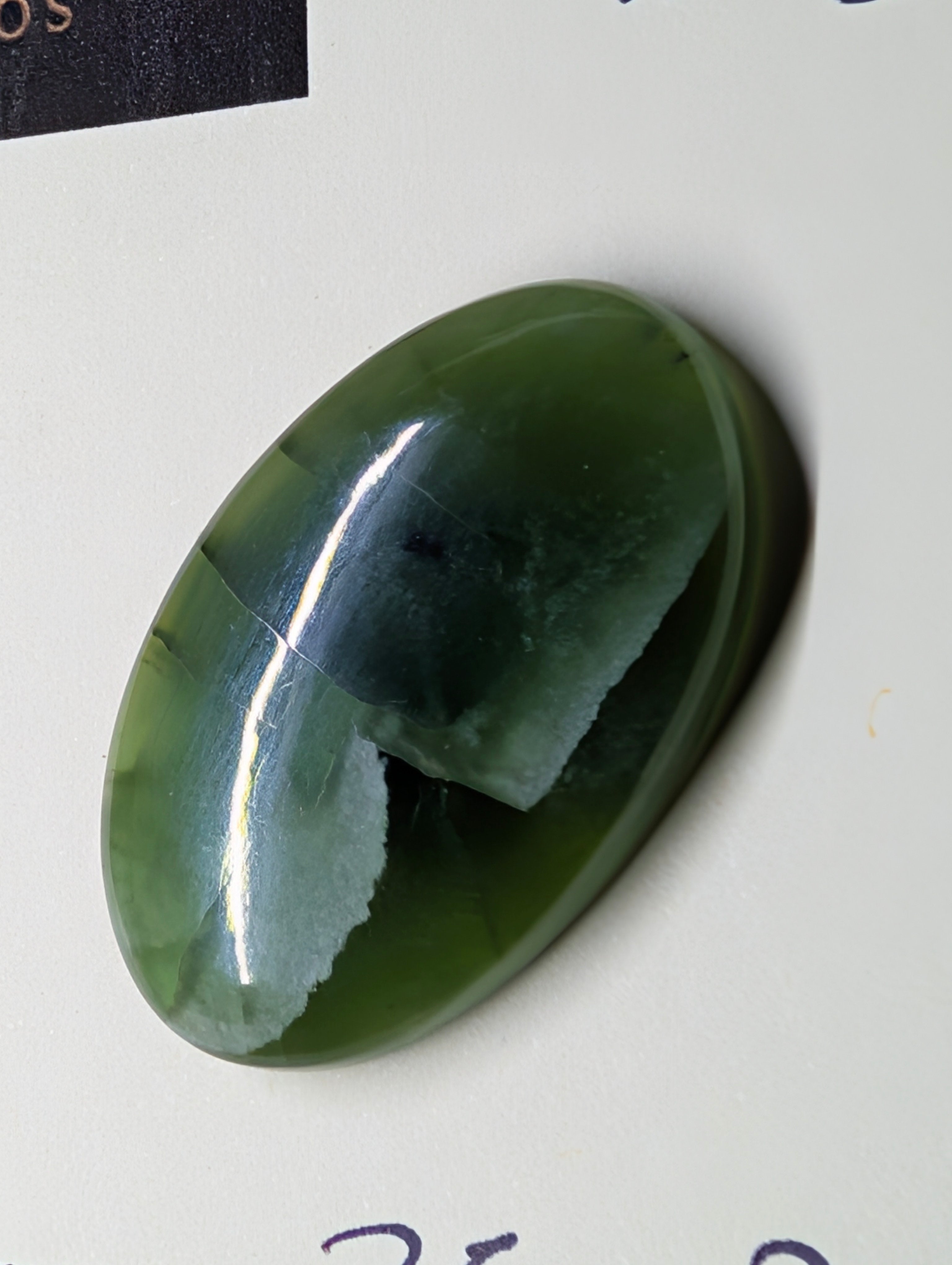 Vesuvianite cabochon by Sacred Alchemy Studios