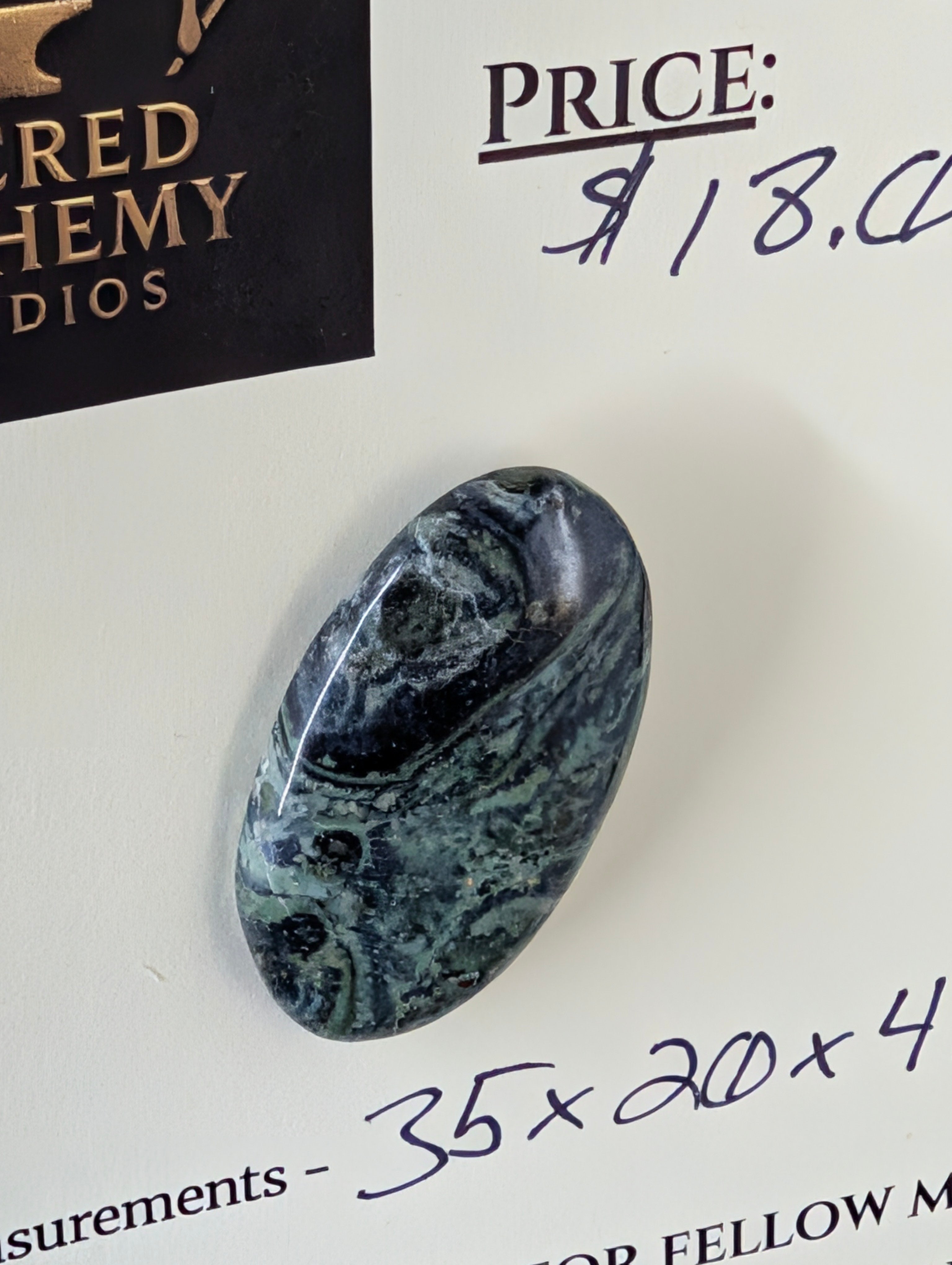 Kambaba Jasper | Polished Oval Cabochon by Sacred Alchemy Studios