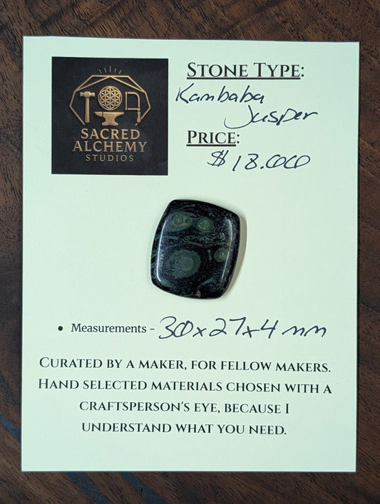 Kambaba Jasper | Polished Oval Cabochon