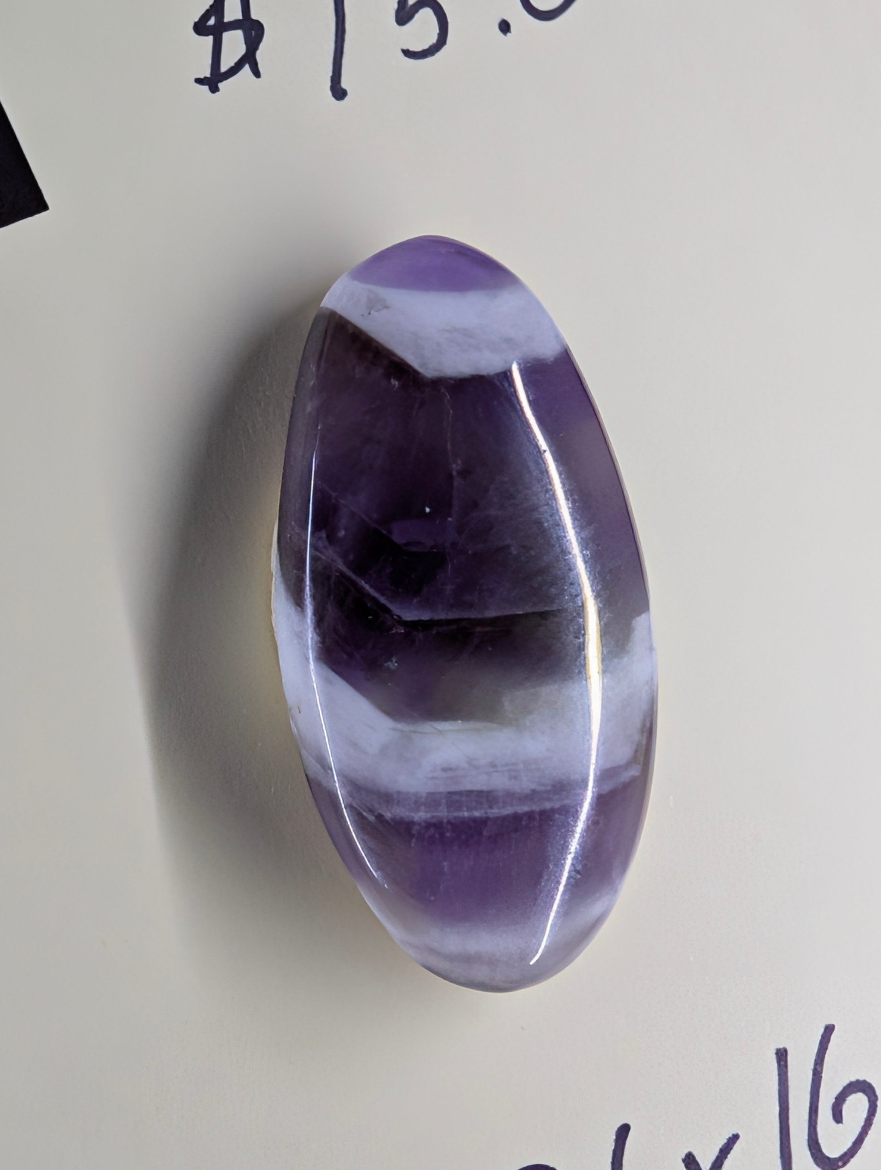 Amethyst - Chevron Amethyst - Rwanda - Cabochon - Distinctive Banding by Sacred Alchemy Studios
