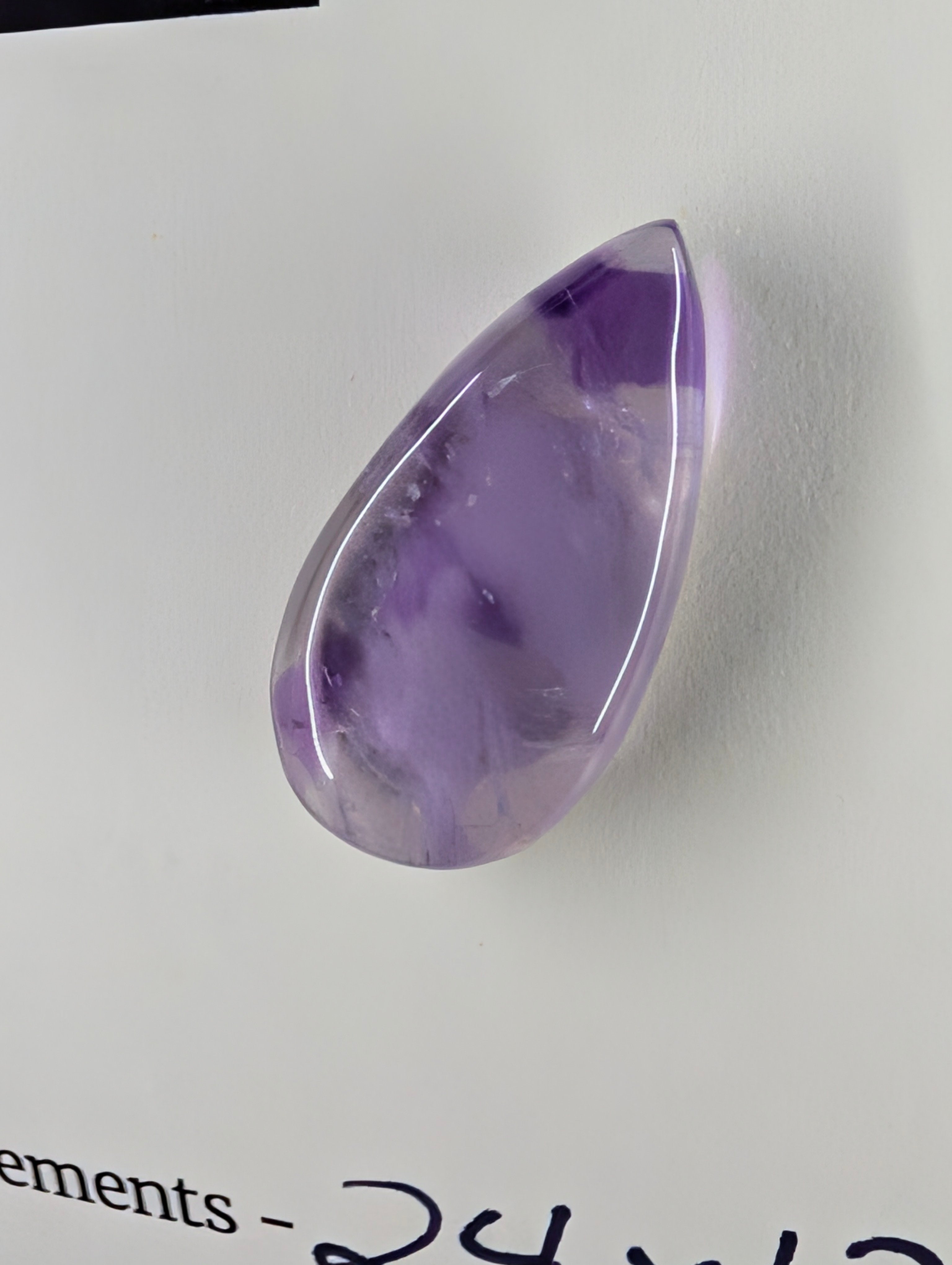 Amethyst - Rwanda - Cabochon - Distinctive Banding by Sacred Alchemy Studios