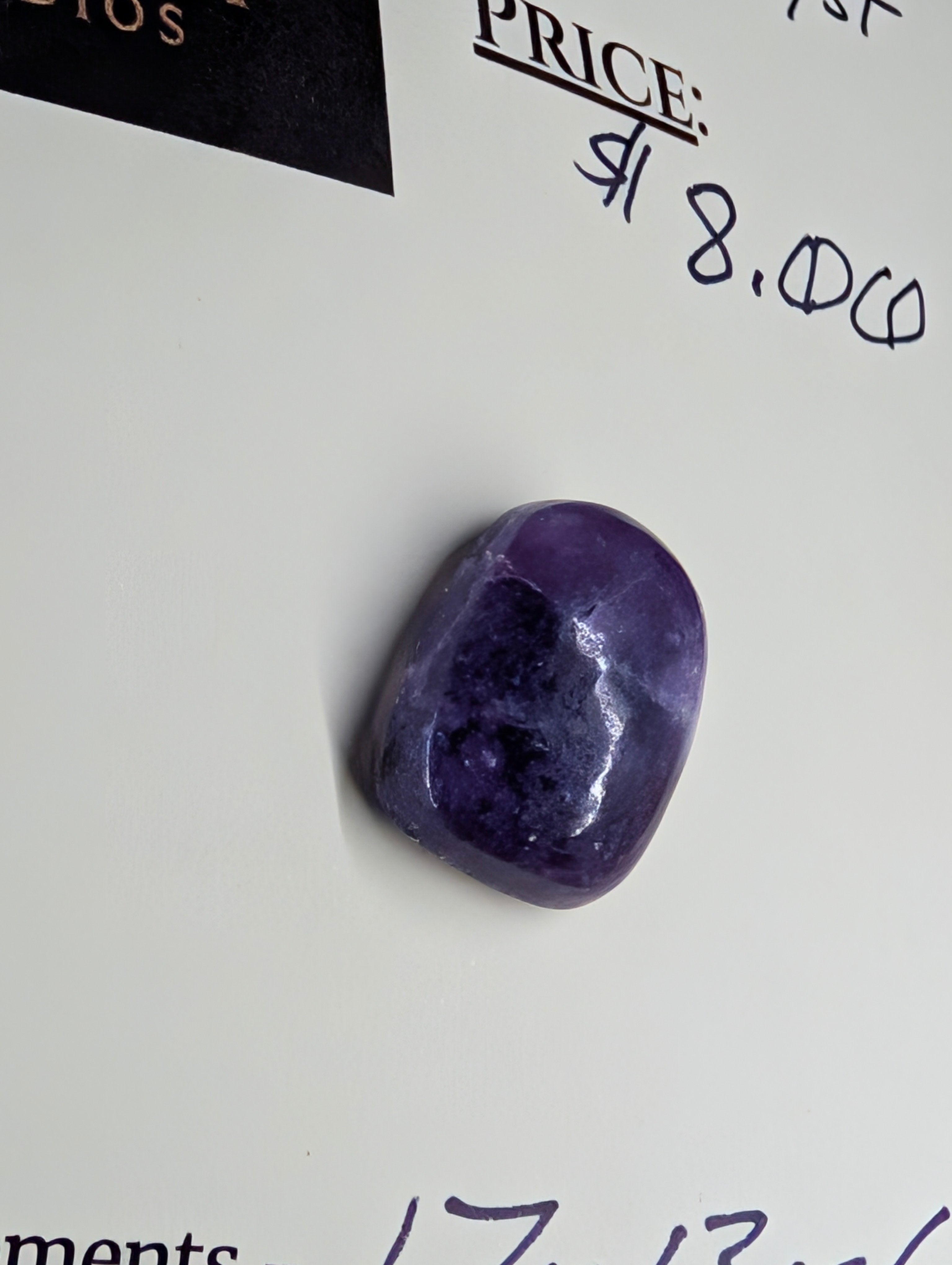 Amethyst - Rwanda - Cabochon - Distinctive Banding by Sacred Alchemy Studios