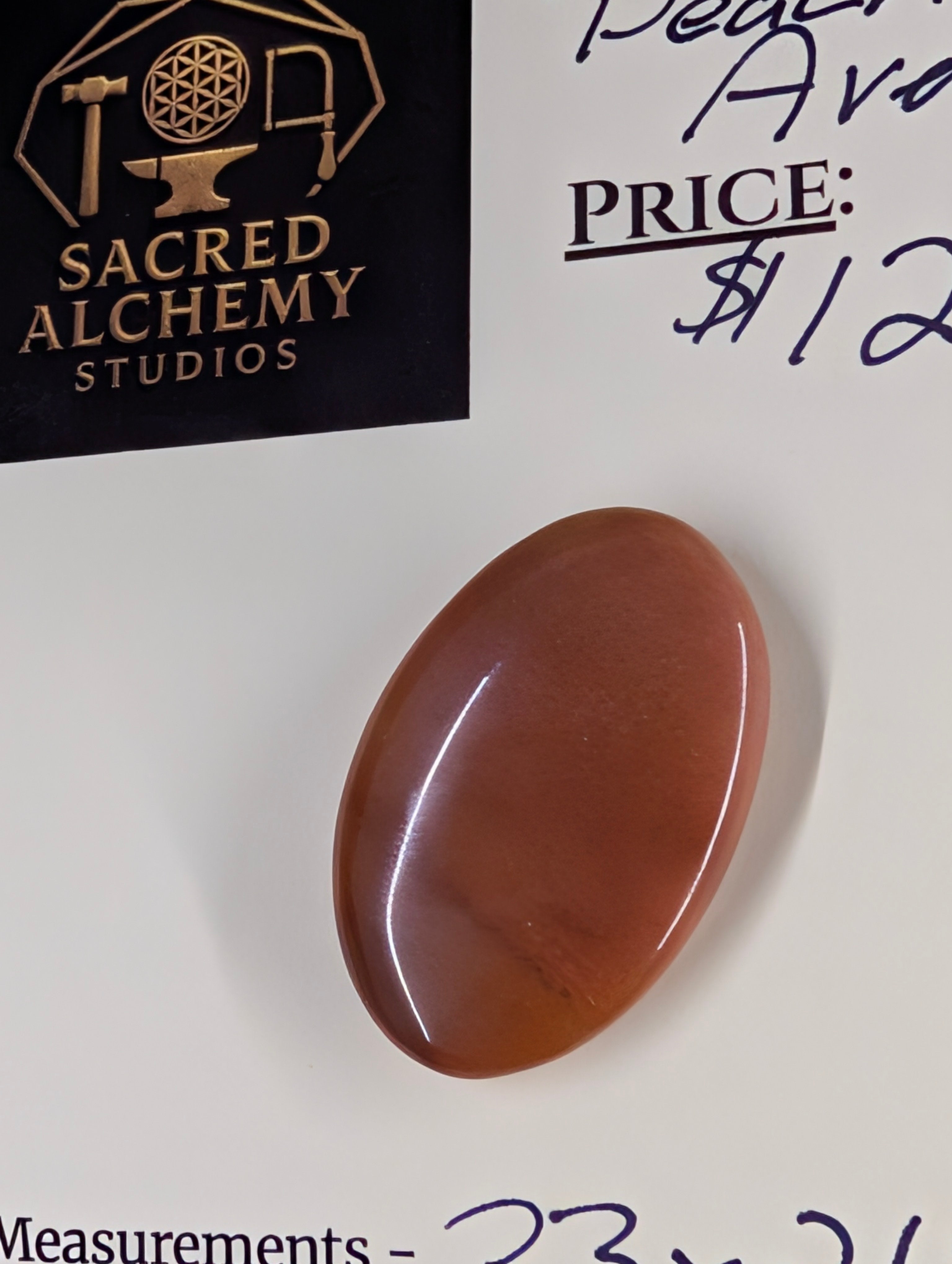 Aventurine - Peach - Oval Cabochon by Sacred Alchemy Studios
