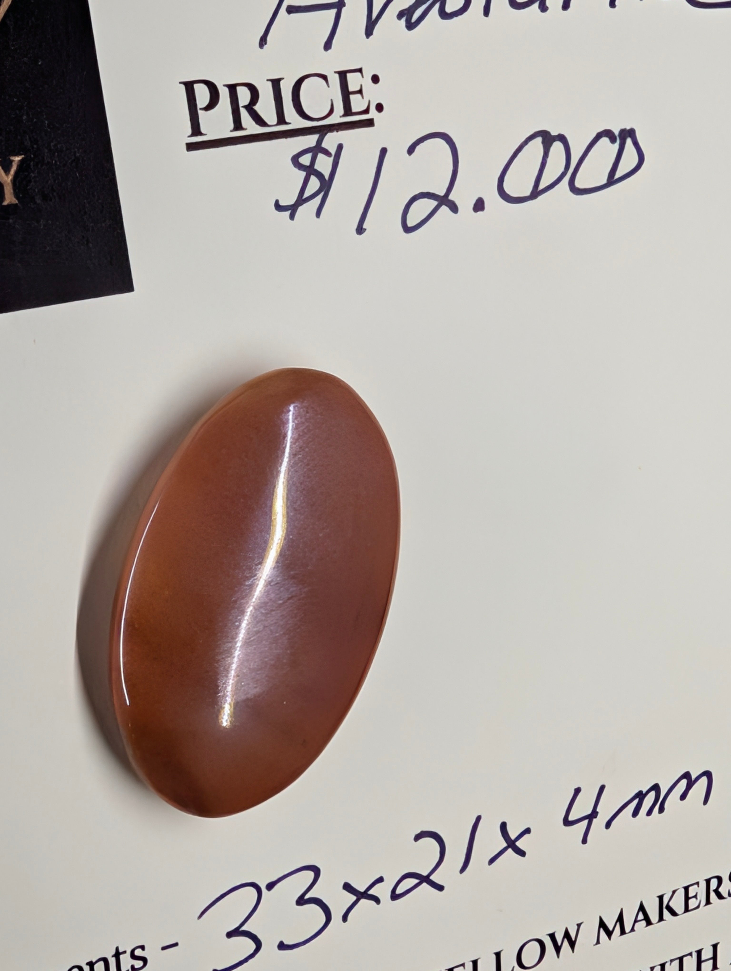 Aventurine - Peach - Oval Cabochon by Sacred Alchemy Studios