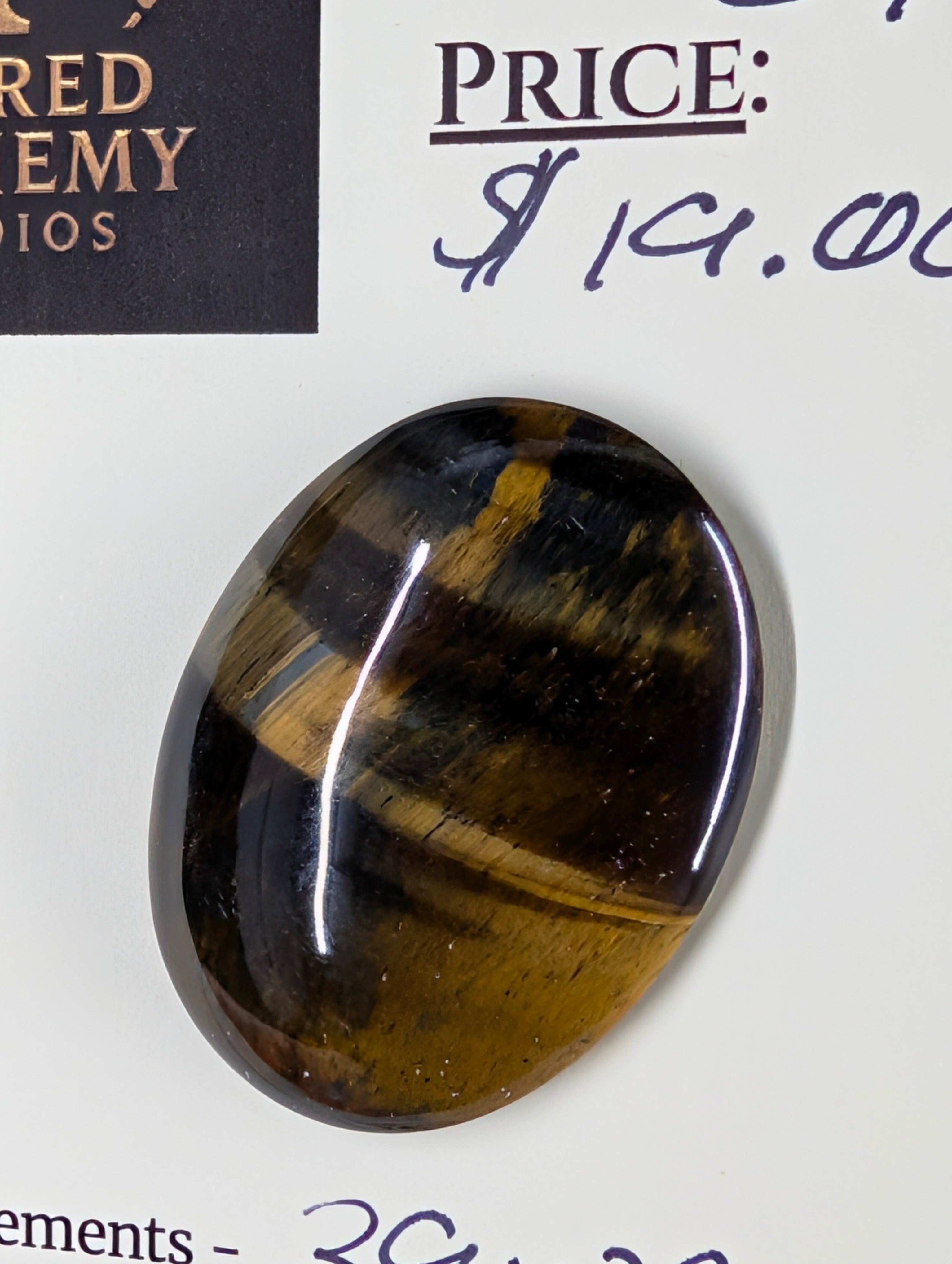 Golden Tiger’s Eye Cabochon by Sacred Alchemy Studios