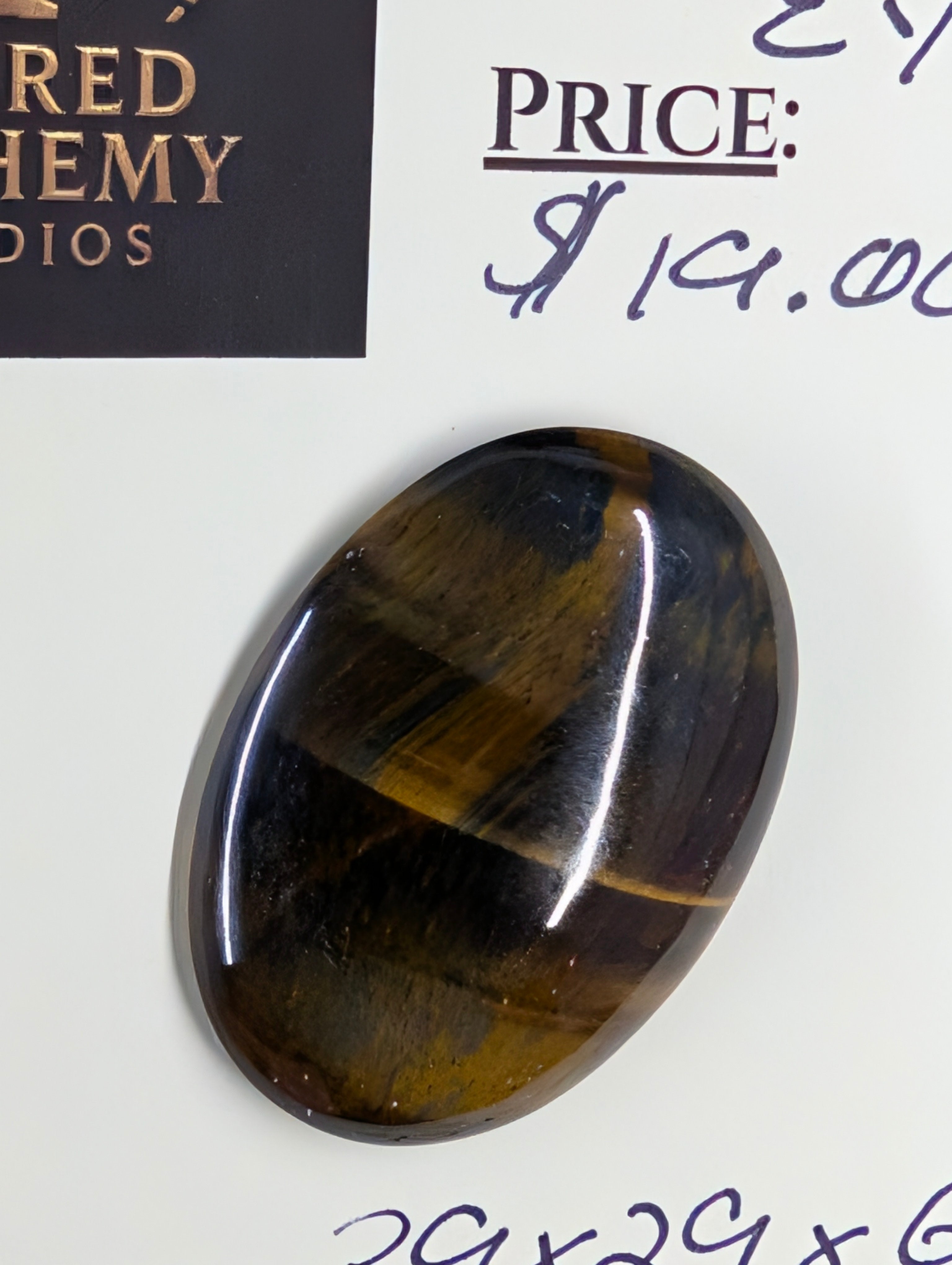 Golden Tiger’s Eye Cabochon by Sacred Alchemy Studios