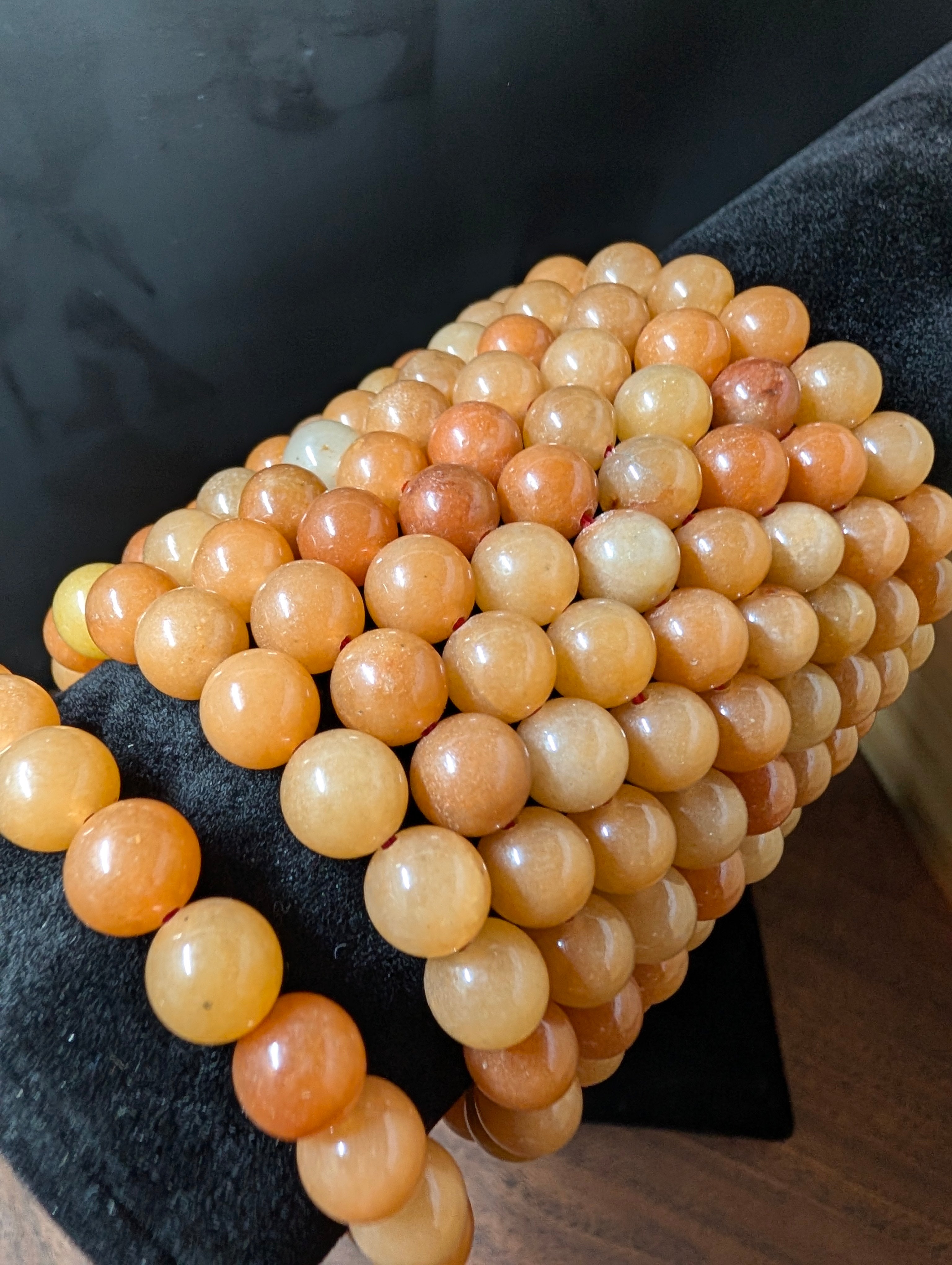 Fiery Vitality Carnelian Bracelet 8 mm by Sacred Alchemy Studios