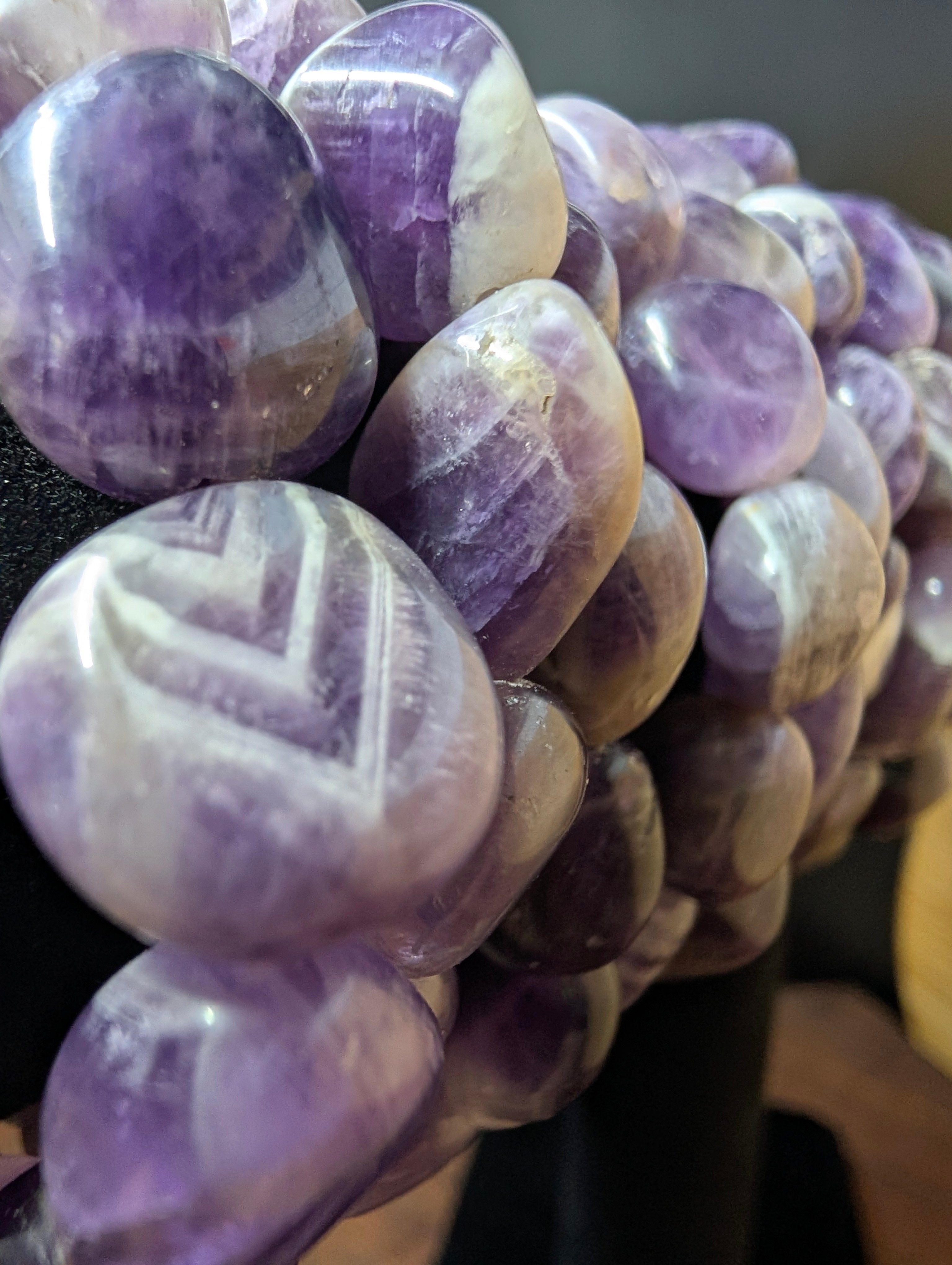 Midnight Mist Rwandan Chevron Amethyst Bracelet by Sacred Alchemy Studios