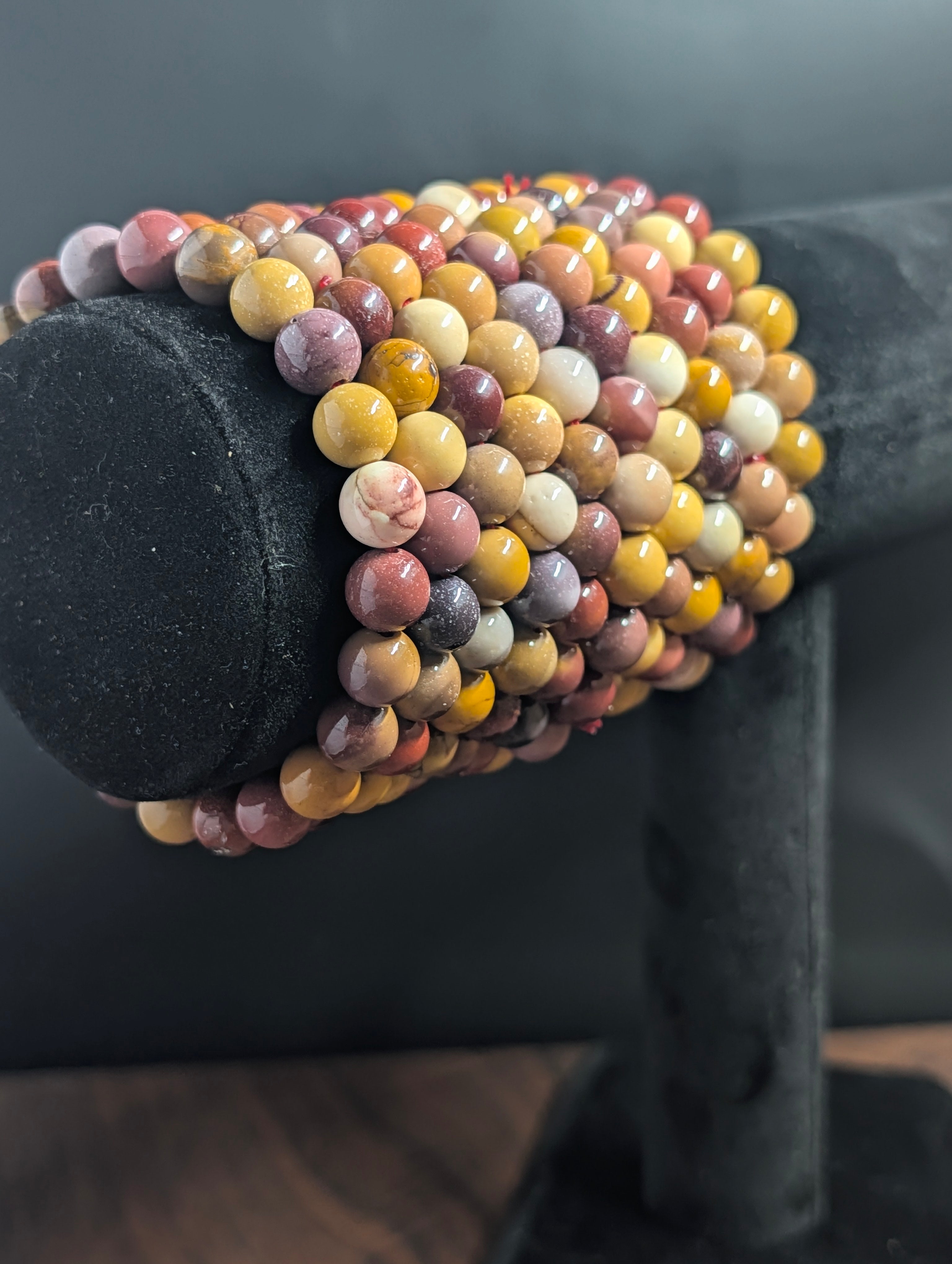 Mookaite Jasper Bracelet – Earthy Radiance – 8mm Natural Stone by Sacred Alchemy Studios