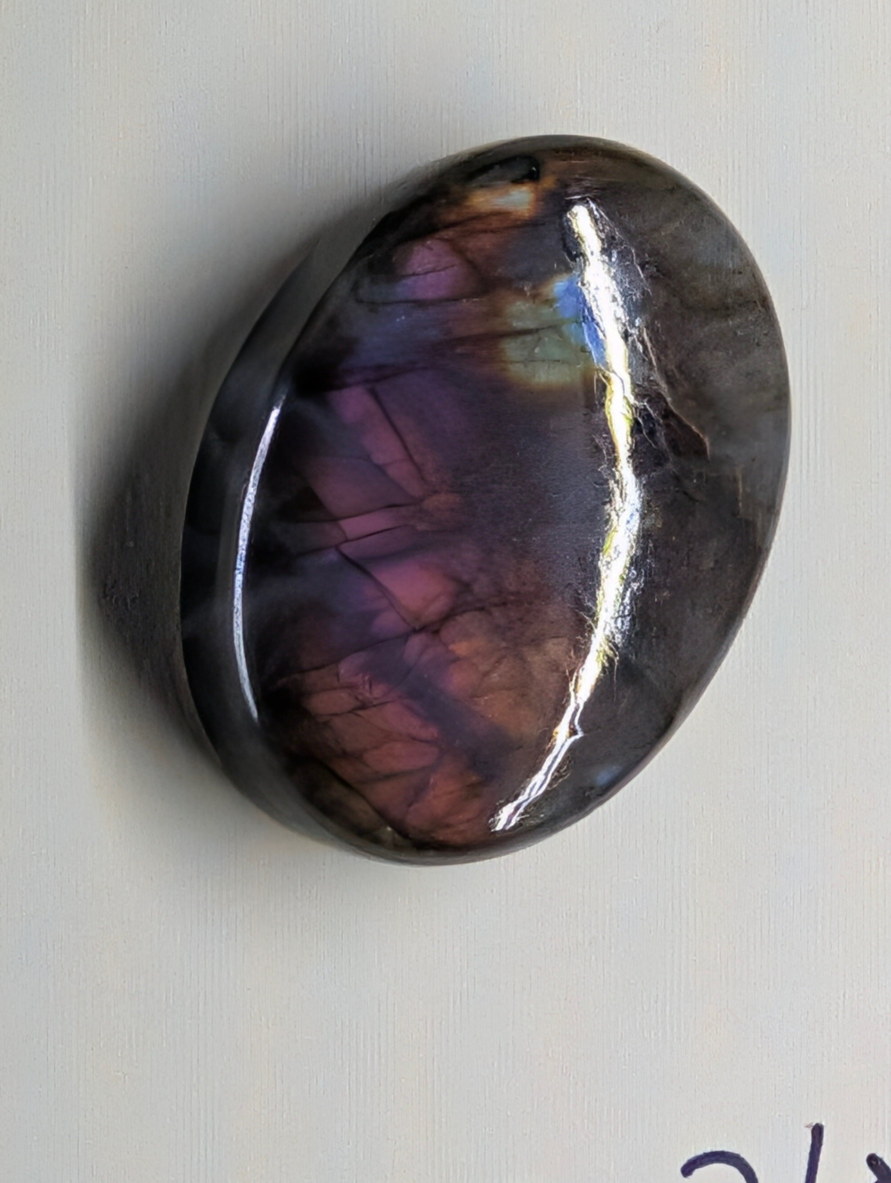 Purple Labradorite Cabochon – Midnight Violet Flash – Artisan Oval by Sacred Alchemy Studios