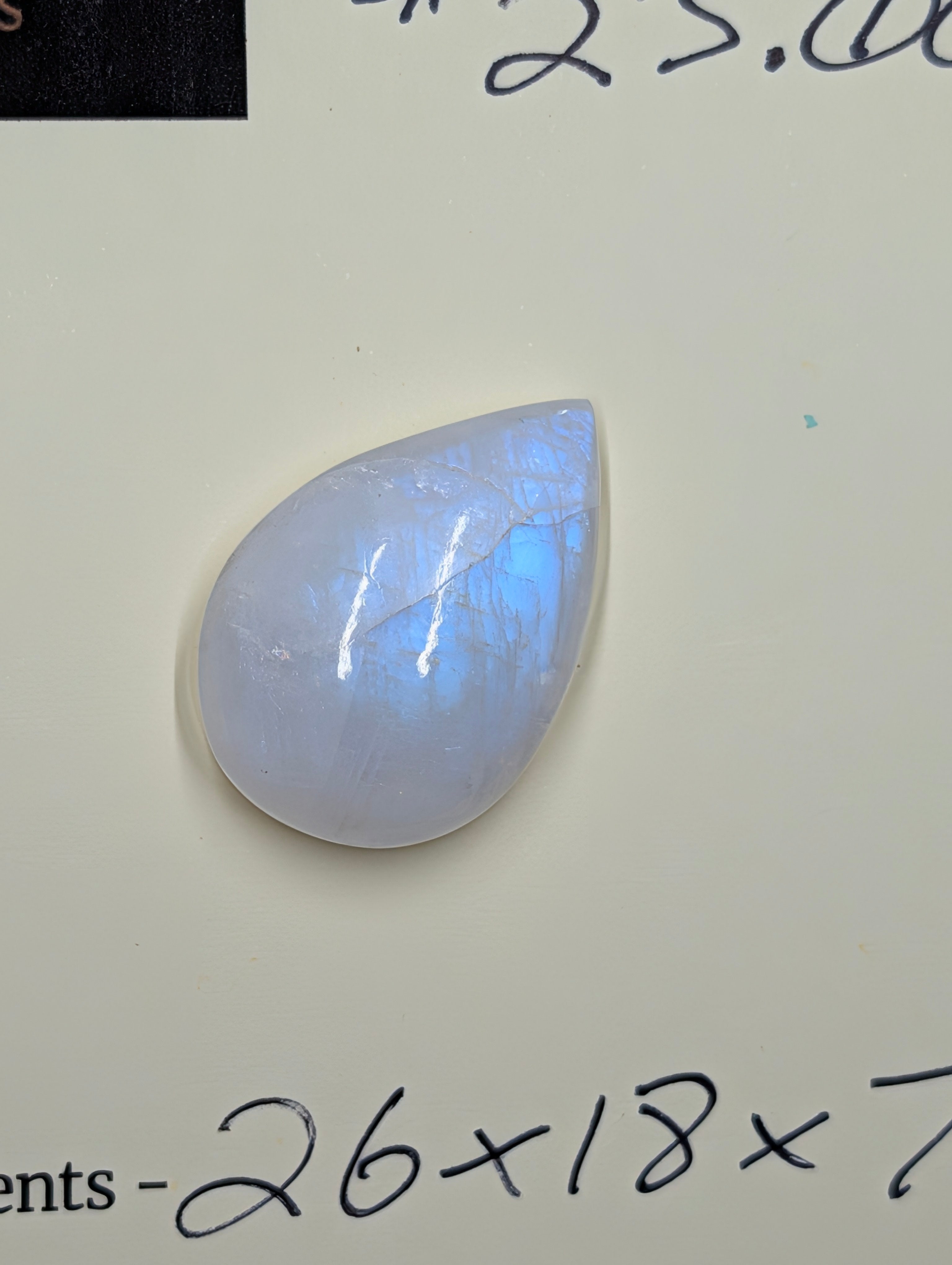 Moonstone – India – Cabochon - Hand-Cut by Sacred Alchemy Studios