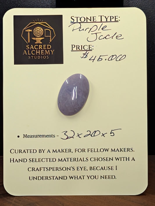 Purple Jade  - Turkey - Bursa Region - 1 Cabochon