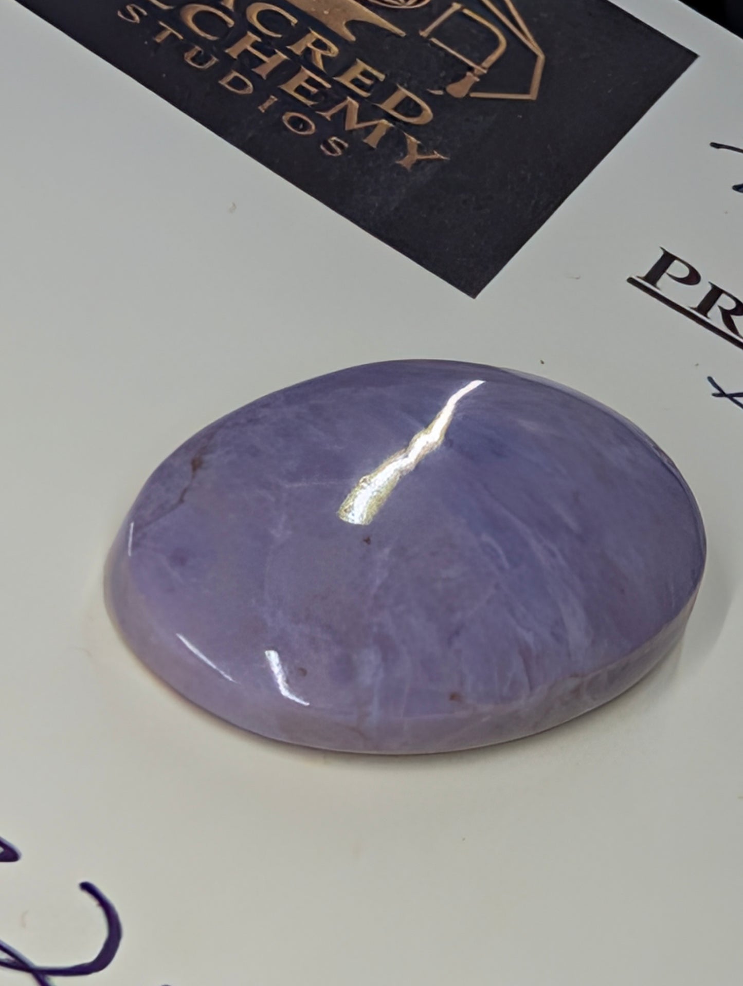 Purple Jade  - Turkey - Bursa Region - 1 Cabochon