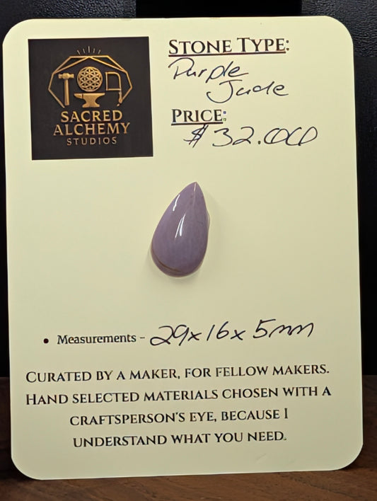 Purple Jade  - Turkey - Bursa Region - 1 Cabochon