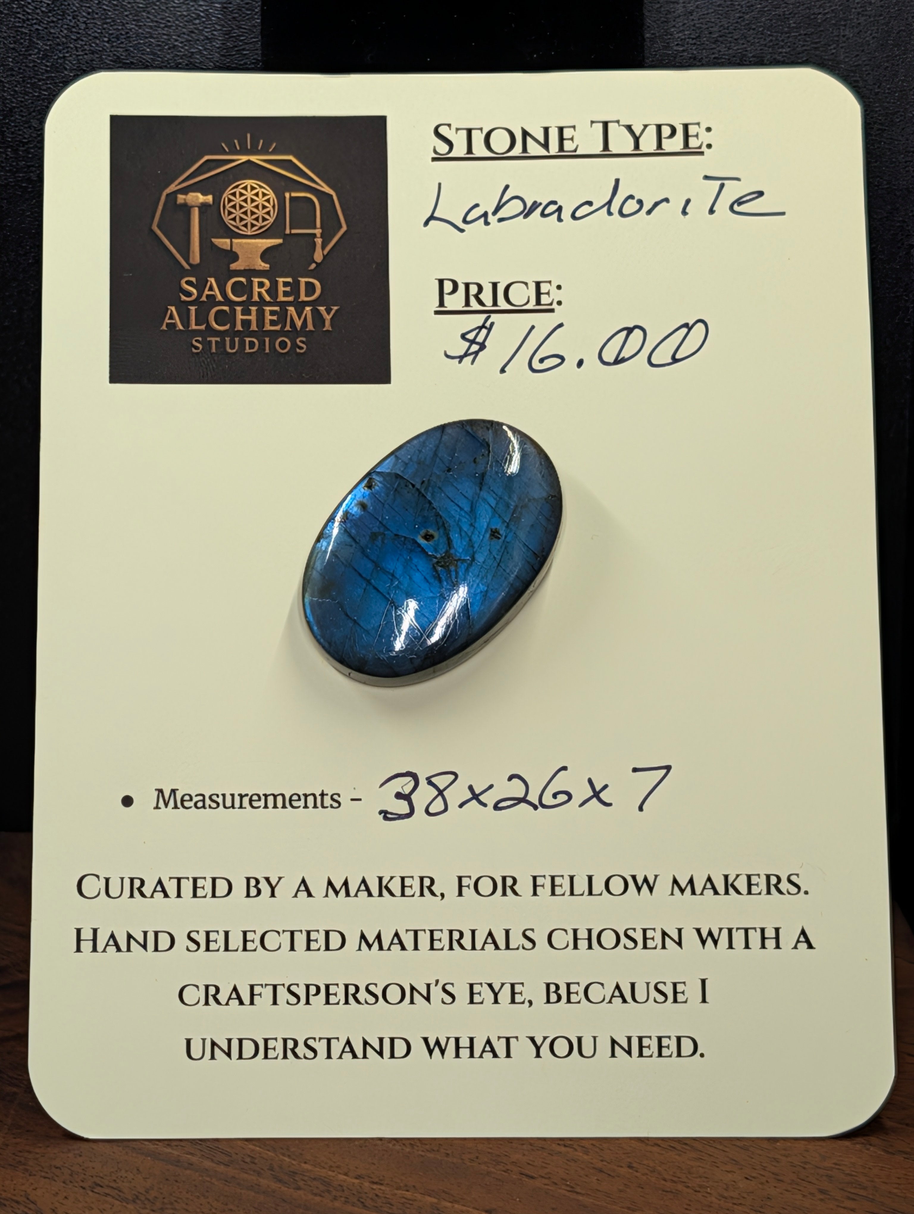 LABRADORITE - IRIDESCENT MADAGASCAR - OVAL by Sacred Alchemy Studios