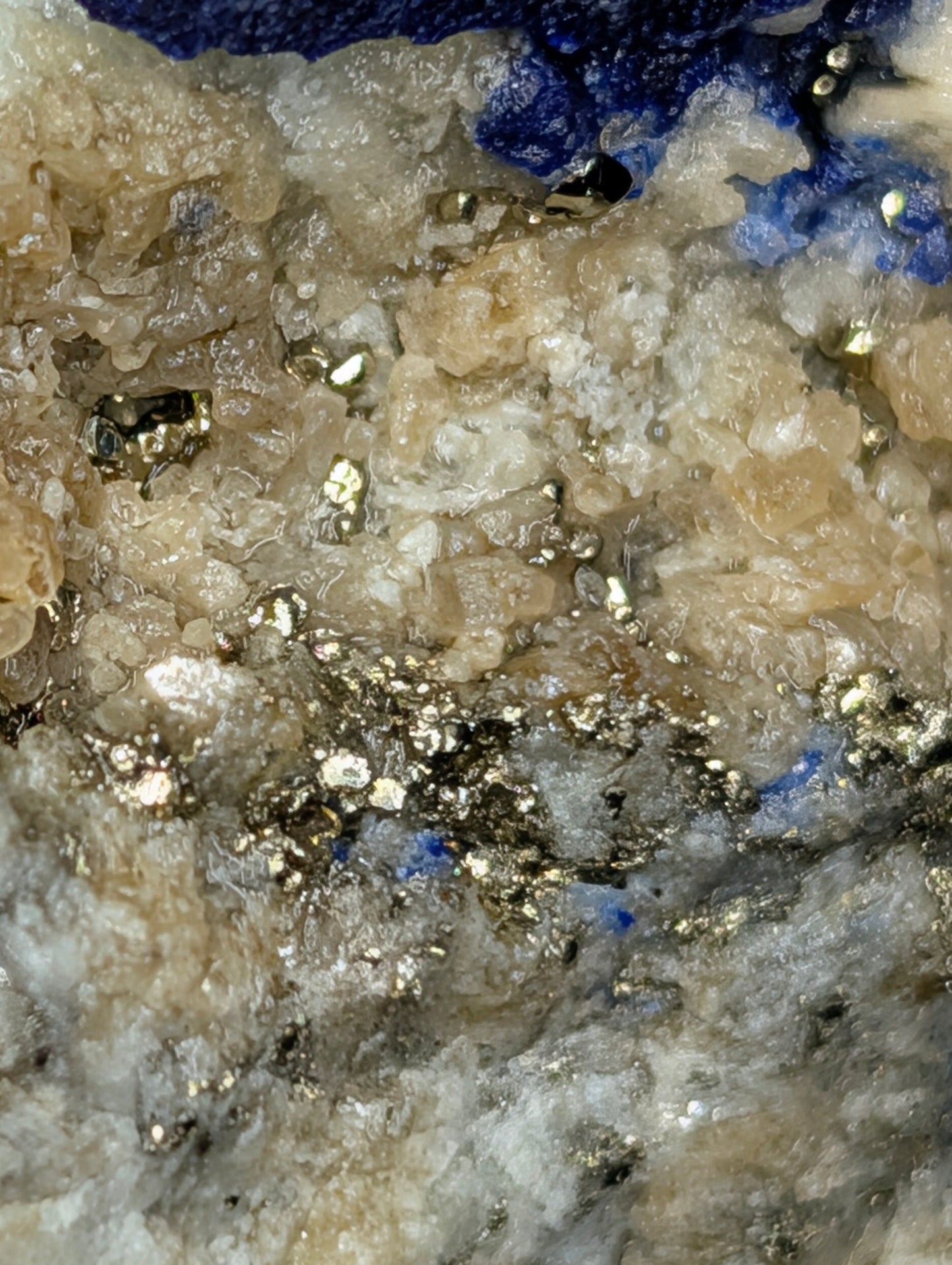 Lazurite with Afghanite & Pyrite Specimen - Afghanistan - UV Reactive