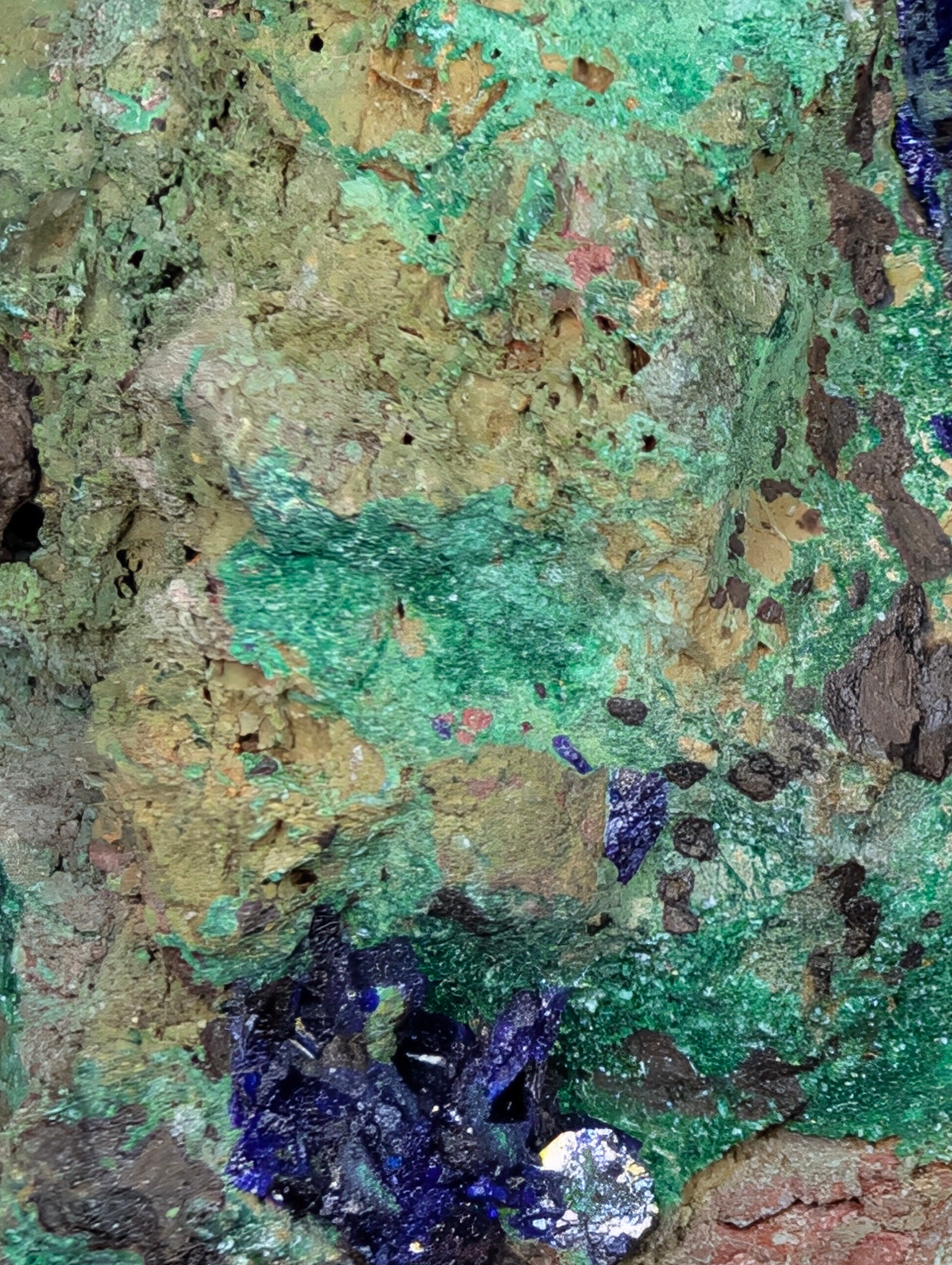 Malachite and Azurite (Morenci, Arizona) by Sacred Alchemy Studios