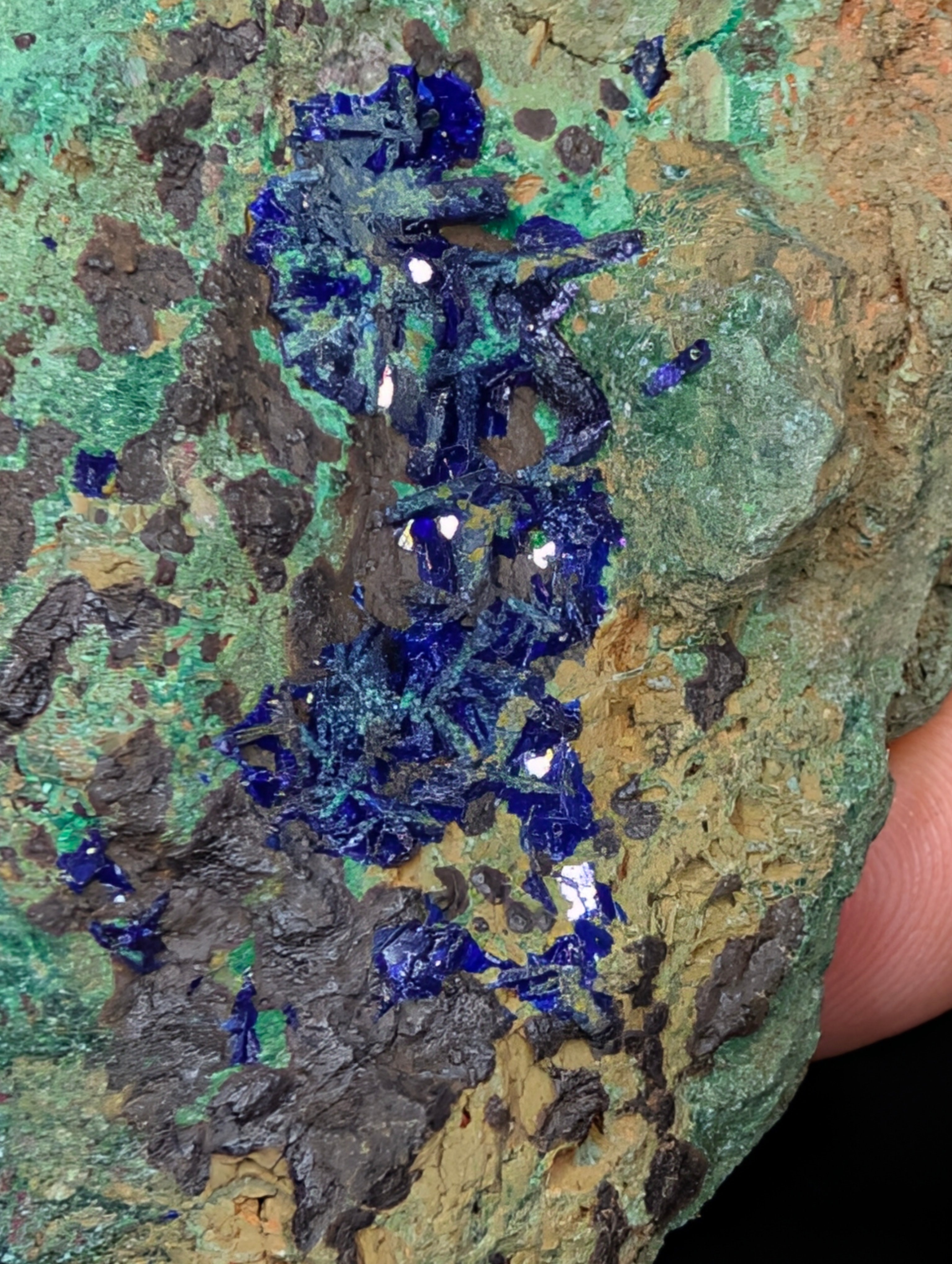 Malachite and Azurite (Morenci, Arizona) by Sacred Alchemy Studios