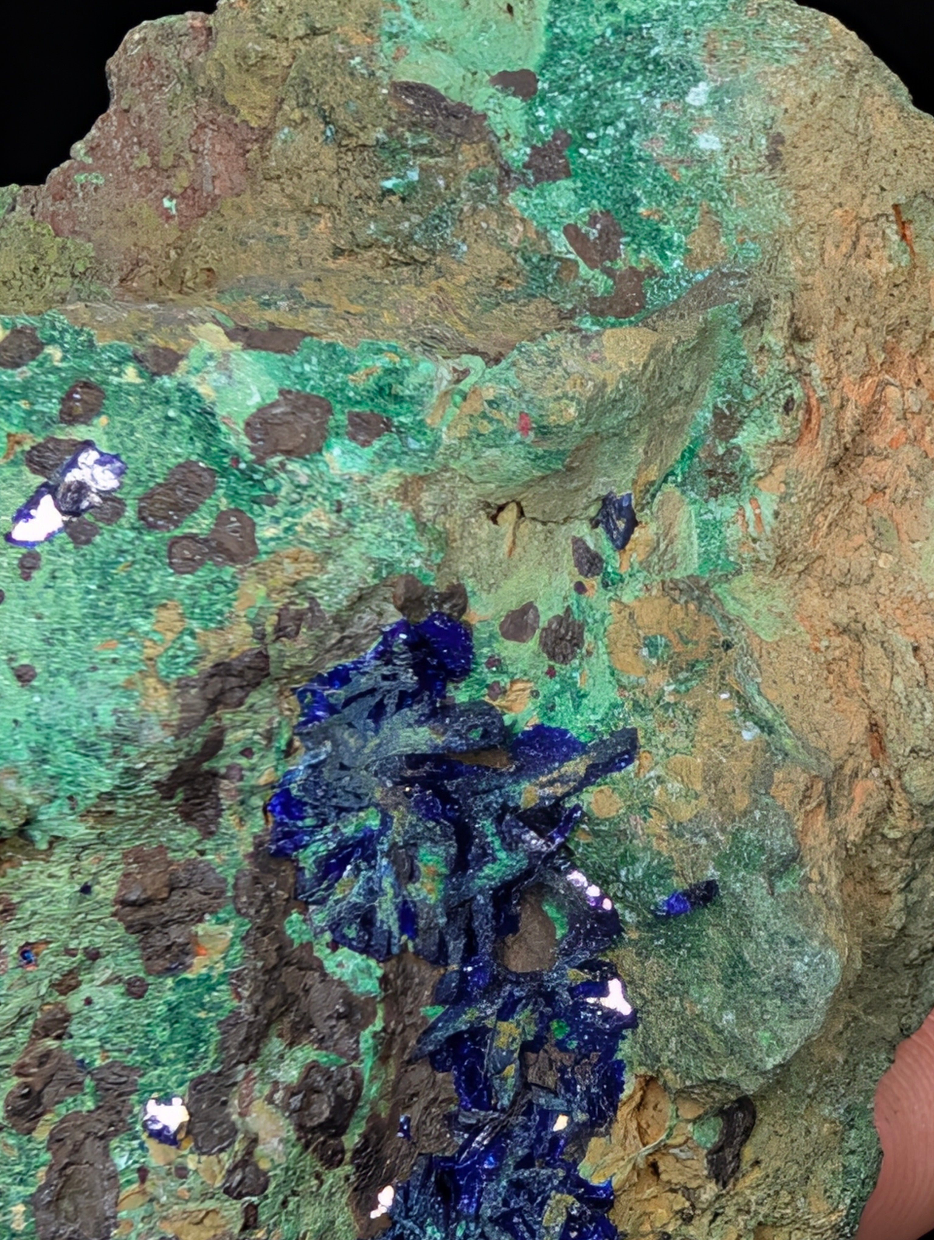 Malachite and Azurite (Morenci, Arizona) by Sacred Alchemy Studios