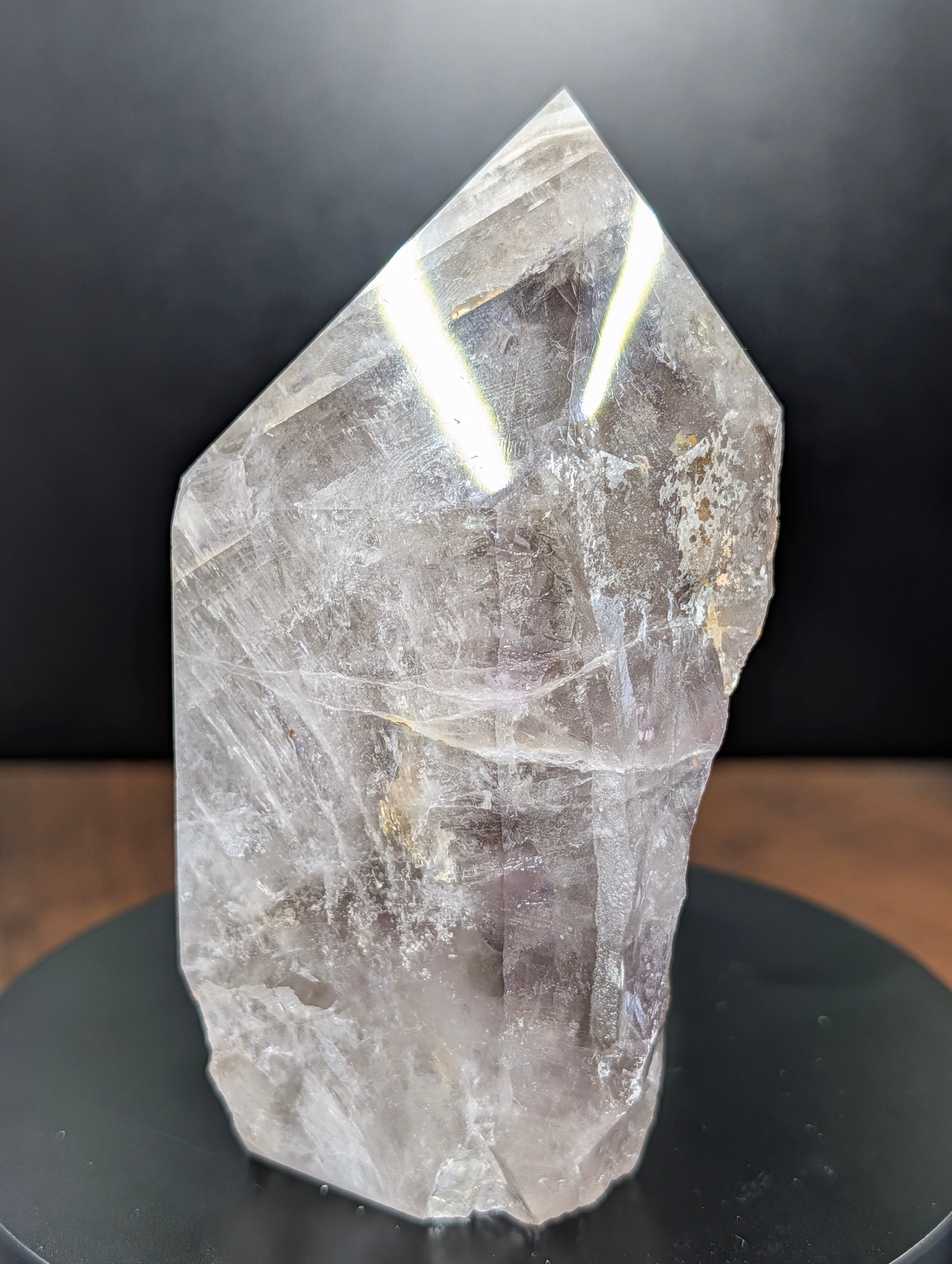 Black "Platinum" Chevron Amethyst (The Specimen) 694 grams by Sacred Alchemy Studios