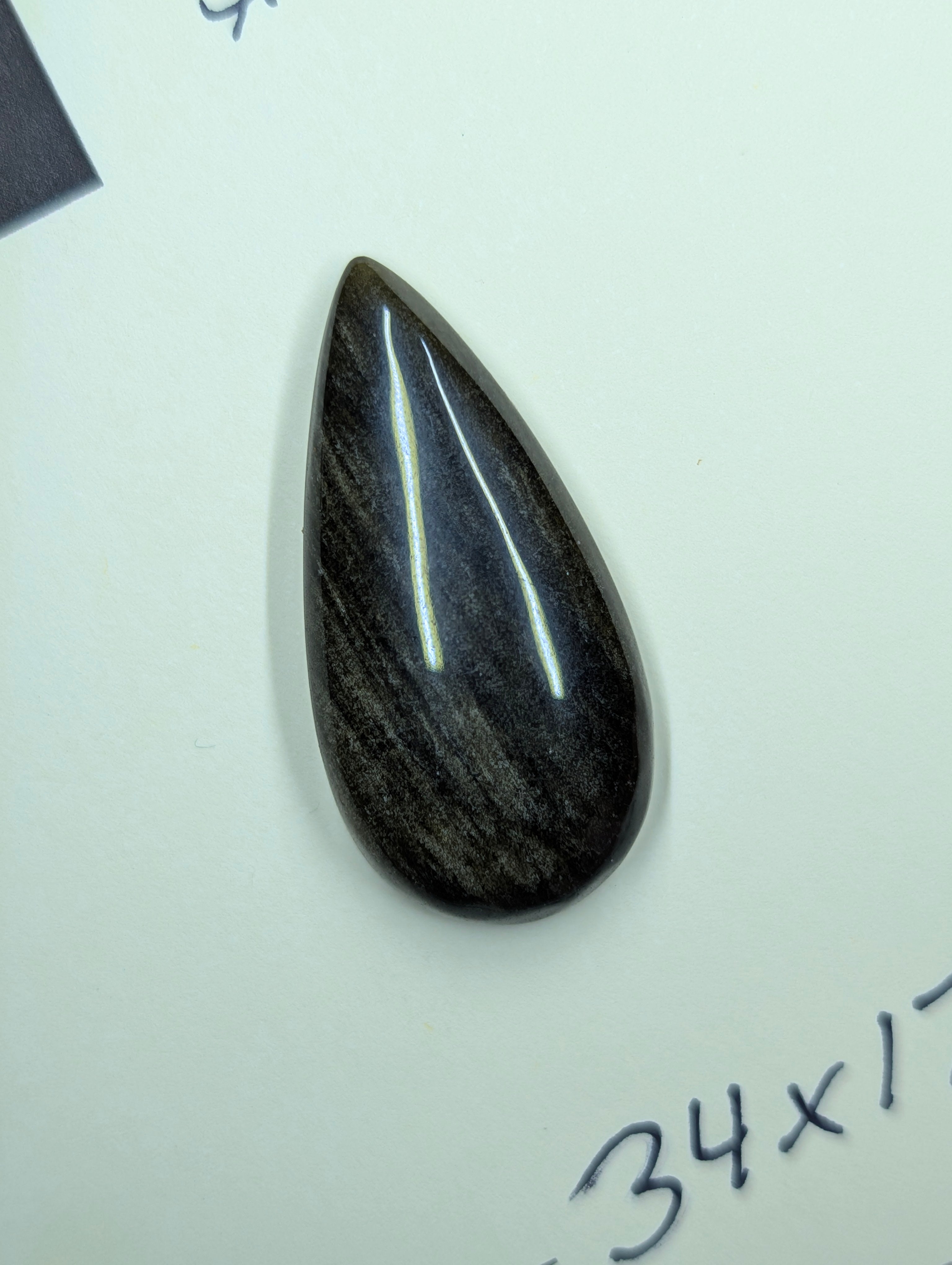 Gold Sheen Obsidian - Cabochon - Golden Flash by Sacred Alchemy Studios