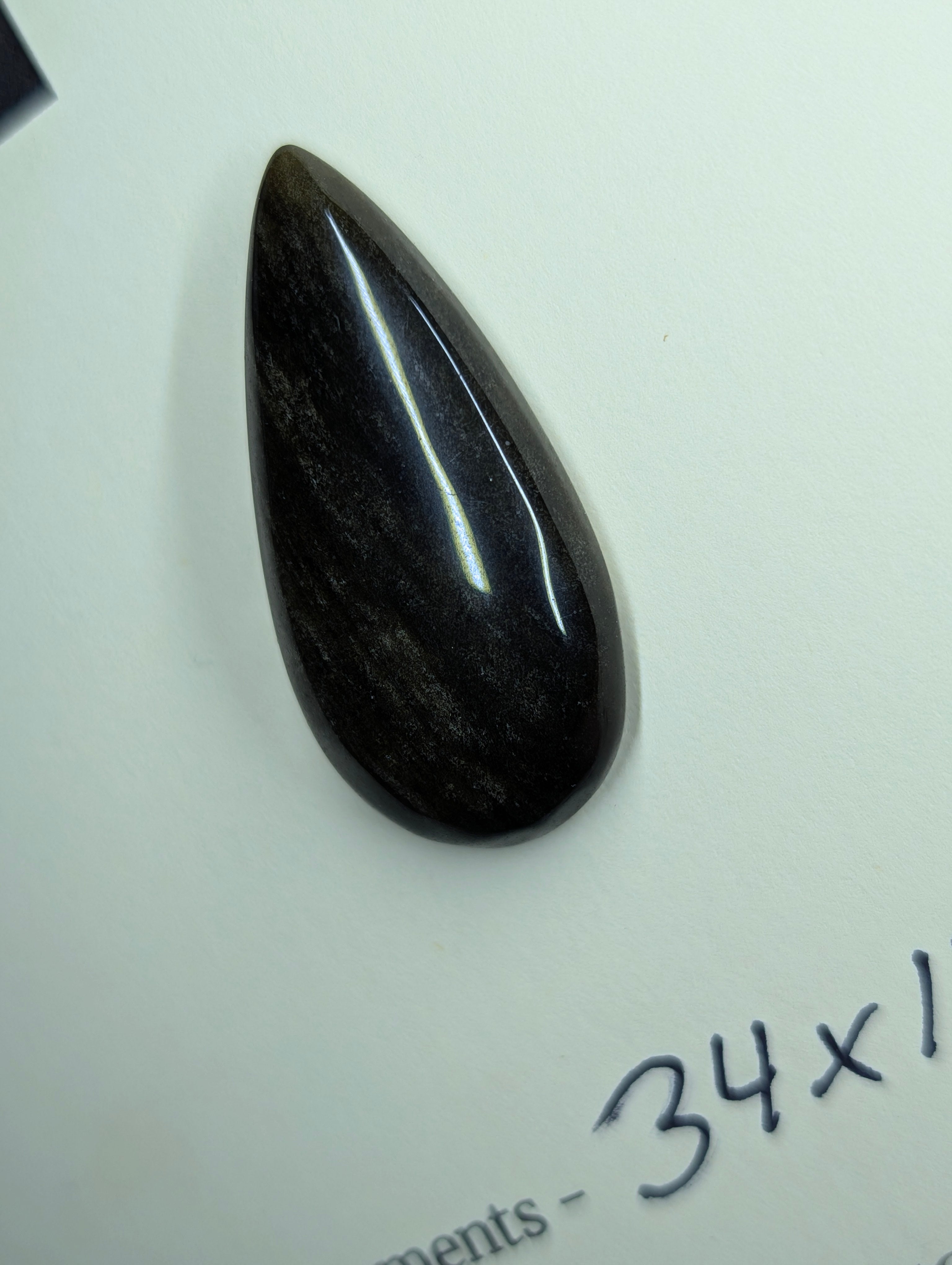 Gold Sheen Obsidian - Cabochon - Golden Flash by Sacred Alchemy Studios
