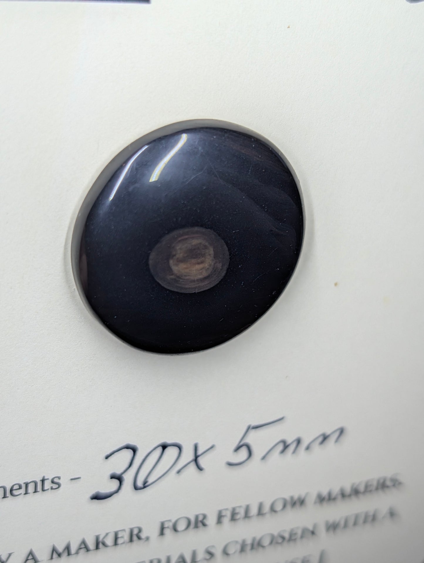 Gold Sheen Obsidian - Cabochon - Golden Flash - "The Dot"