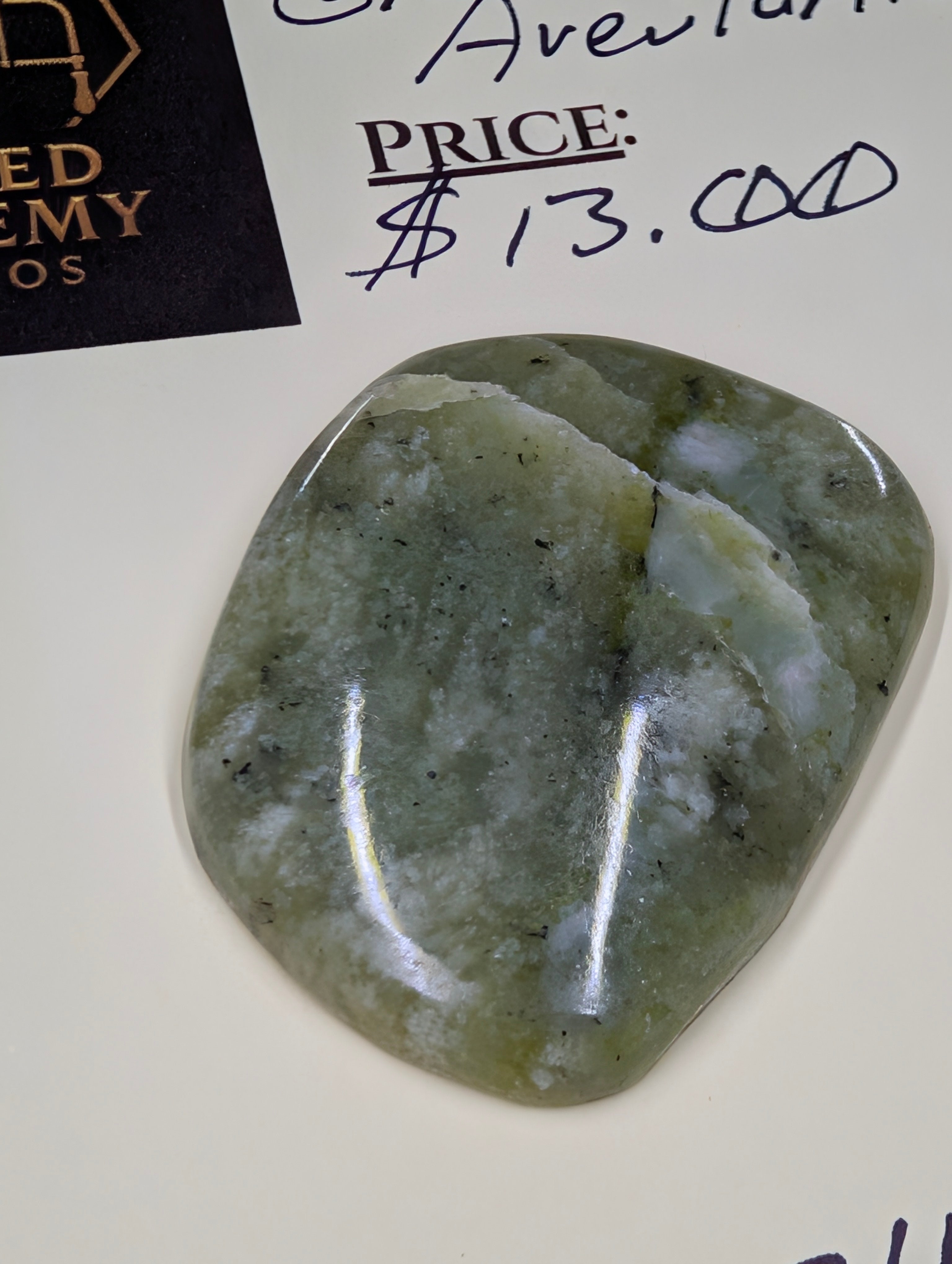 Green Aventurine - Karnataka, India - Cabochon by Sacred Alchemy Studios