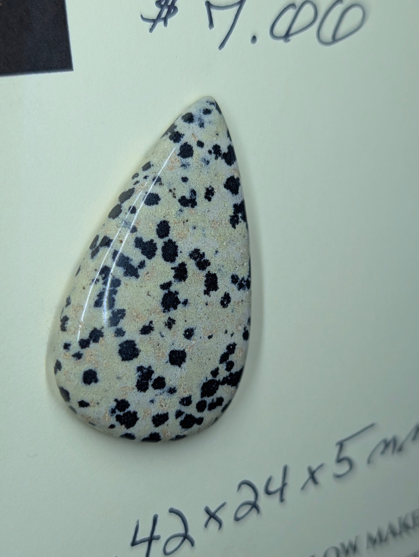 Dalmatian Jasper - Cabochon - Spotted Polish