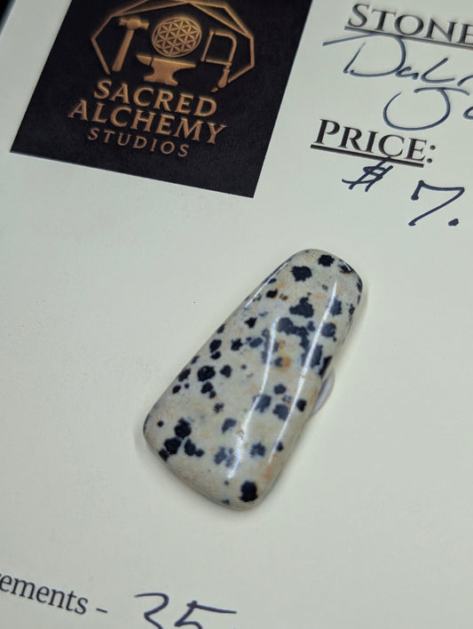 Dalmatian Jasper - Cabochon - Spotted Polish