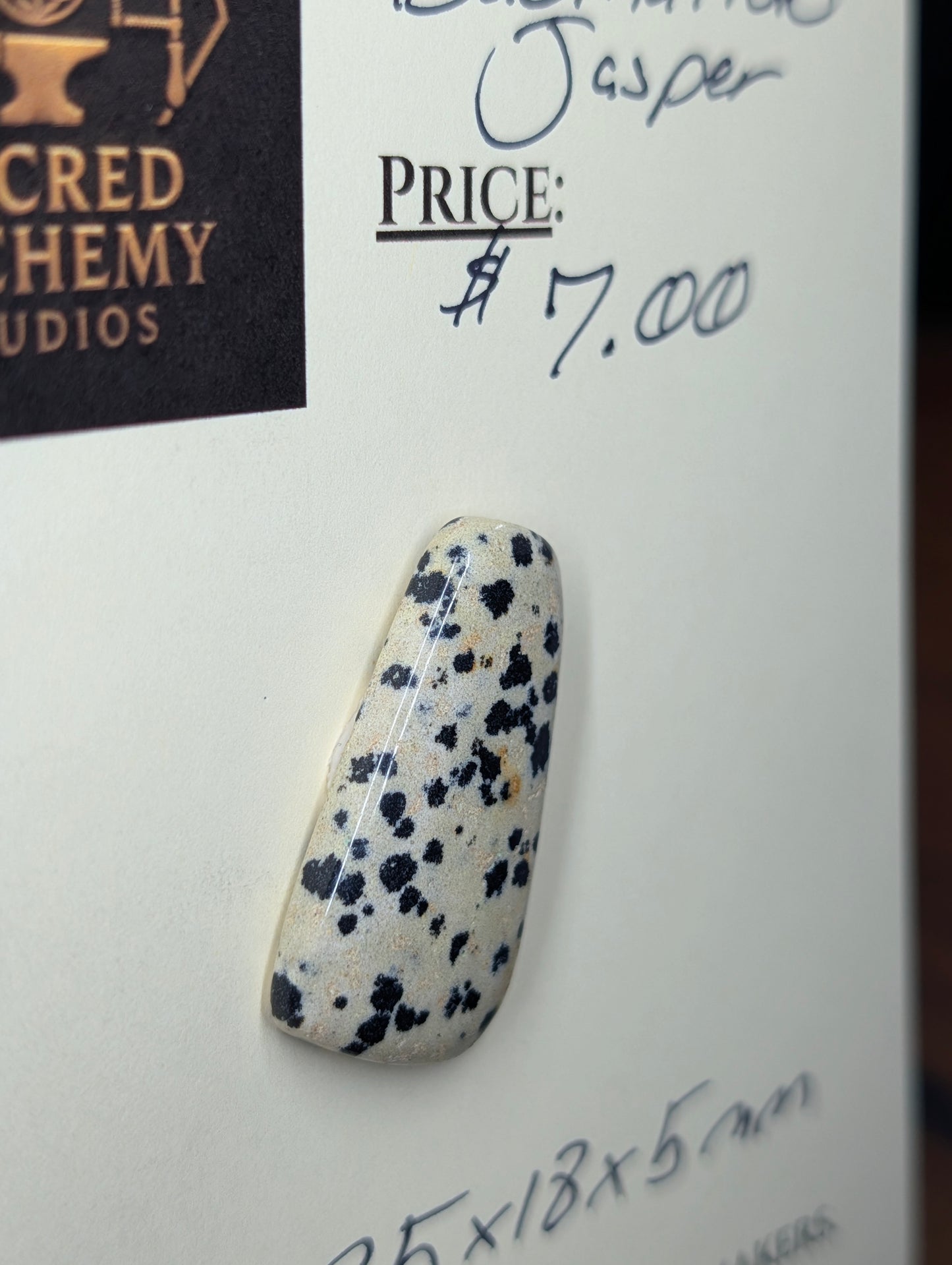 Dalmatian Jasper - Cabochon - Spotted Polish