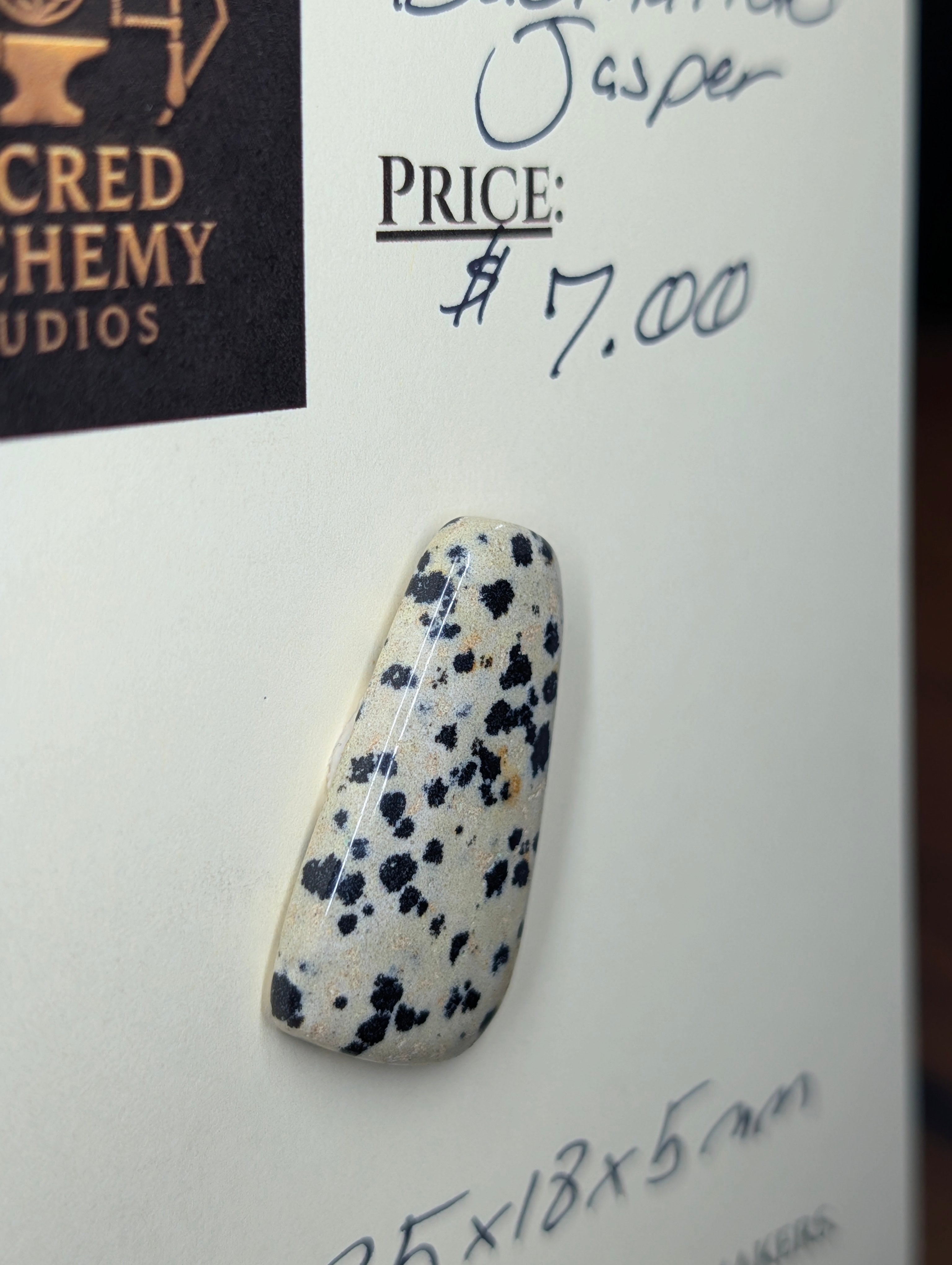 Dalmatian Jasper - Cabochon - Spotted Polish by Sacred Alchemy Studios
