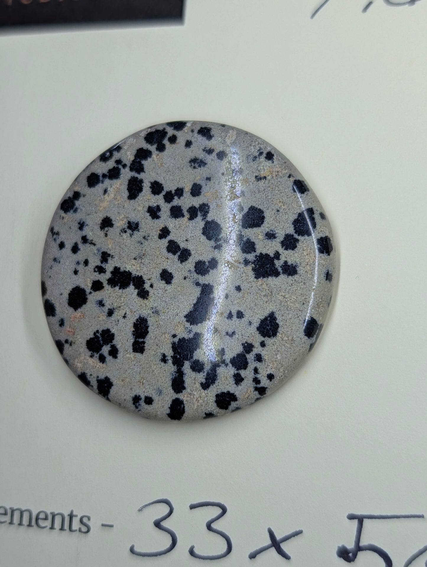 Dalmatian Jasper - Cabochon - Spotted Polish