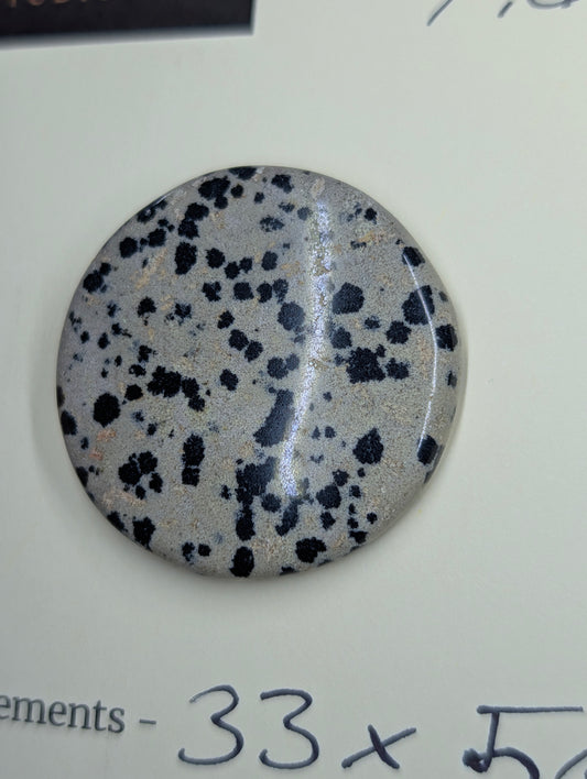 Dalmatian Jasper - Cabochon - Spotted Polish