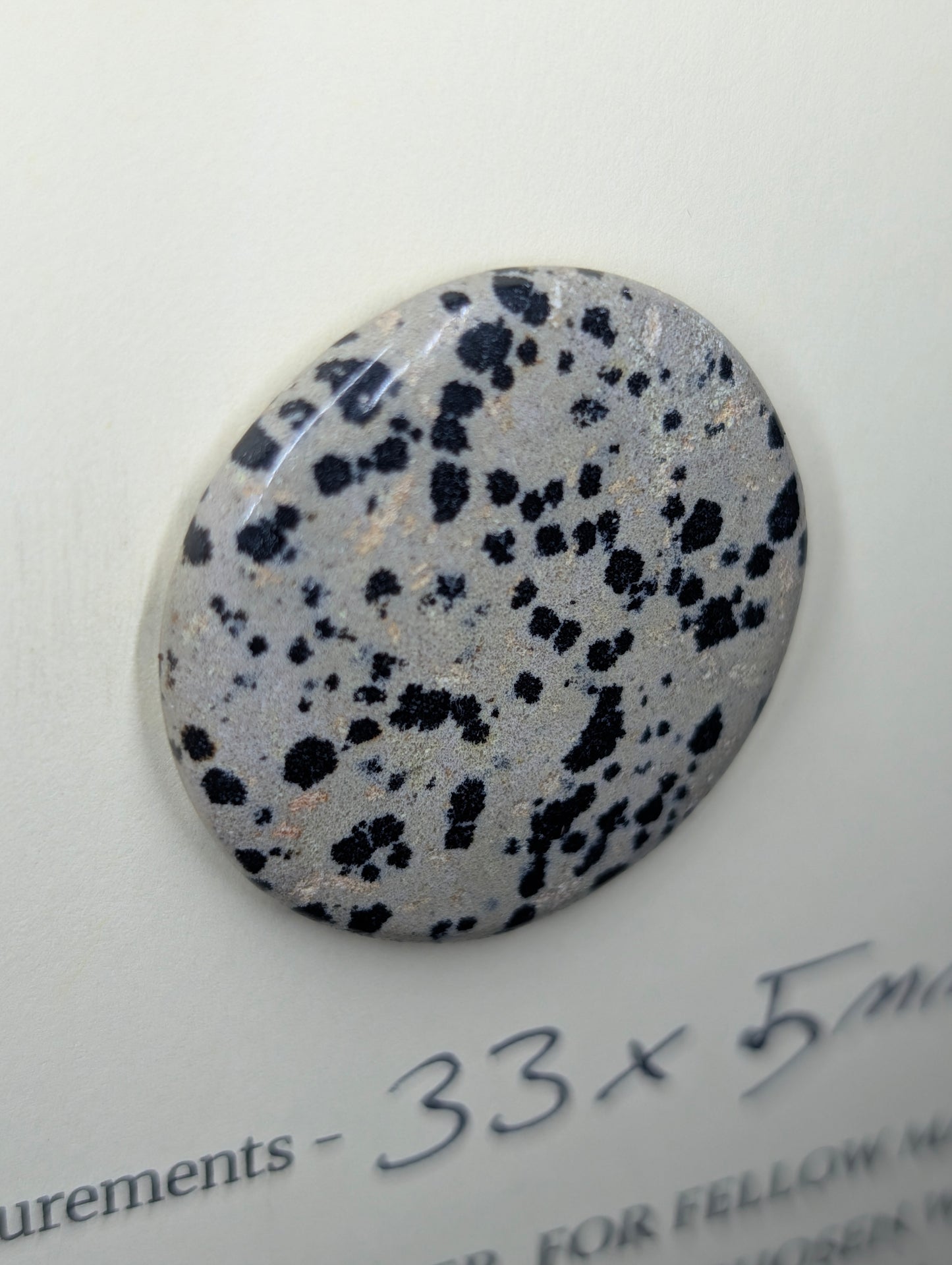 Dalmatian Jasper - Cabochon - Spotted Polish