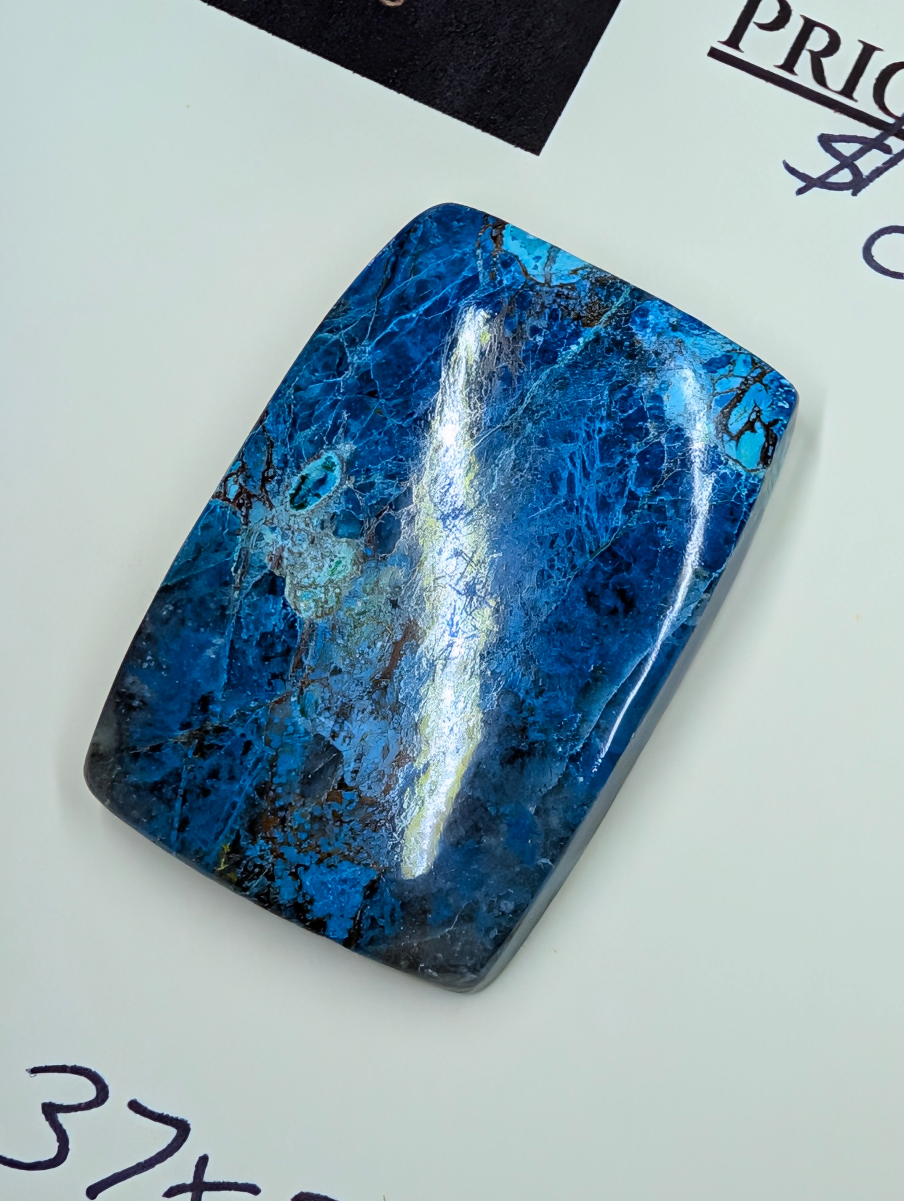 Chrysocolla - Cabochon - CRAZY BLUE COLOR !!! - Arizona (Pima County, Tucson Mountains) by Sacred Alchemy Studios