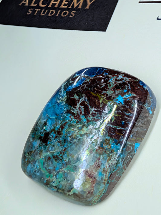 Chrysocolla - Cabochon - Arizona (Pima County, Tucson Mountains)