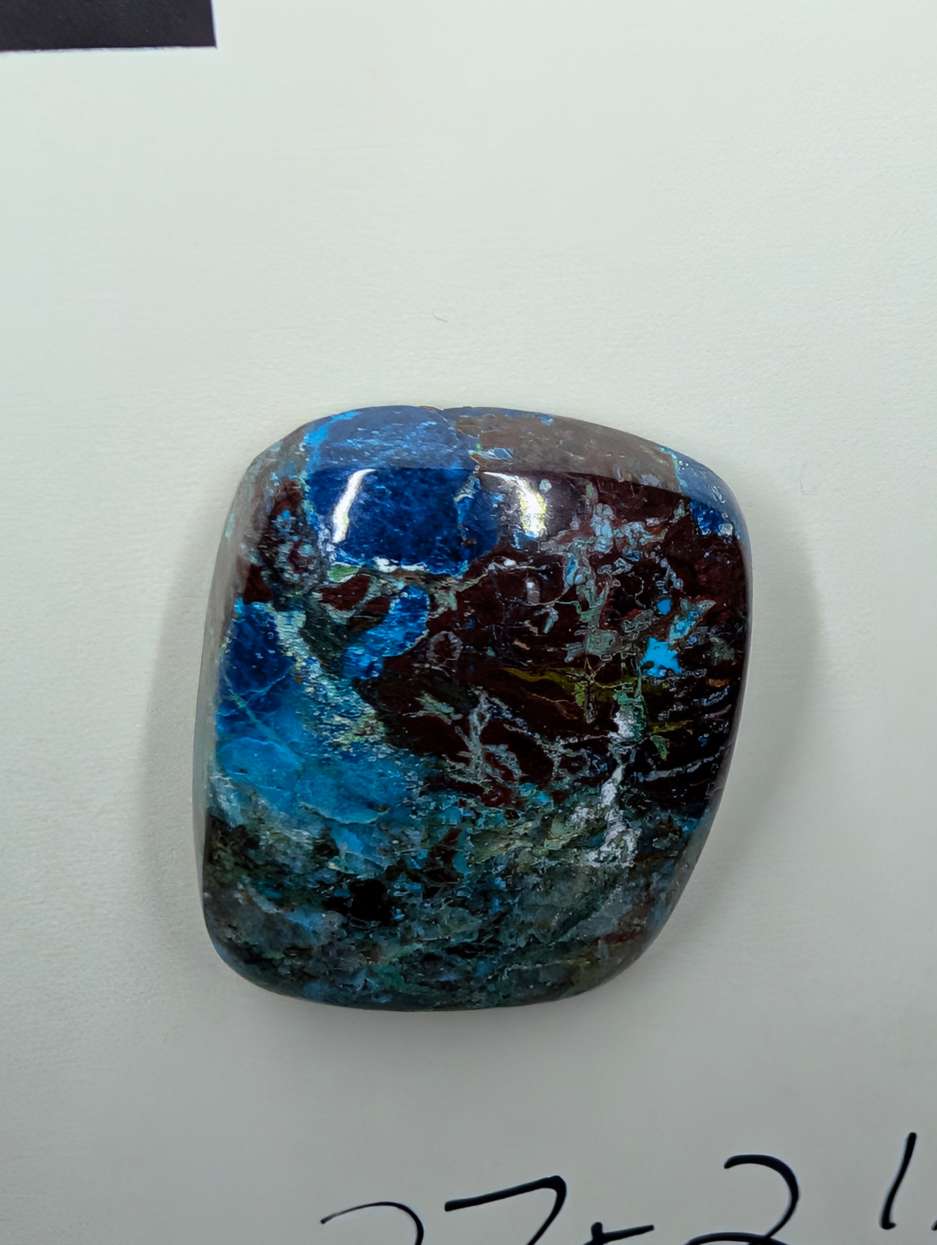 Chrysocolla - Cabochon - Arizona (Pima County, Tucson Mountains) by Sacred Alchemy Studios