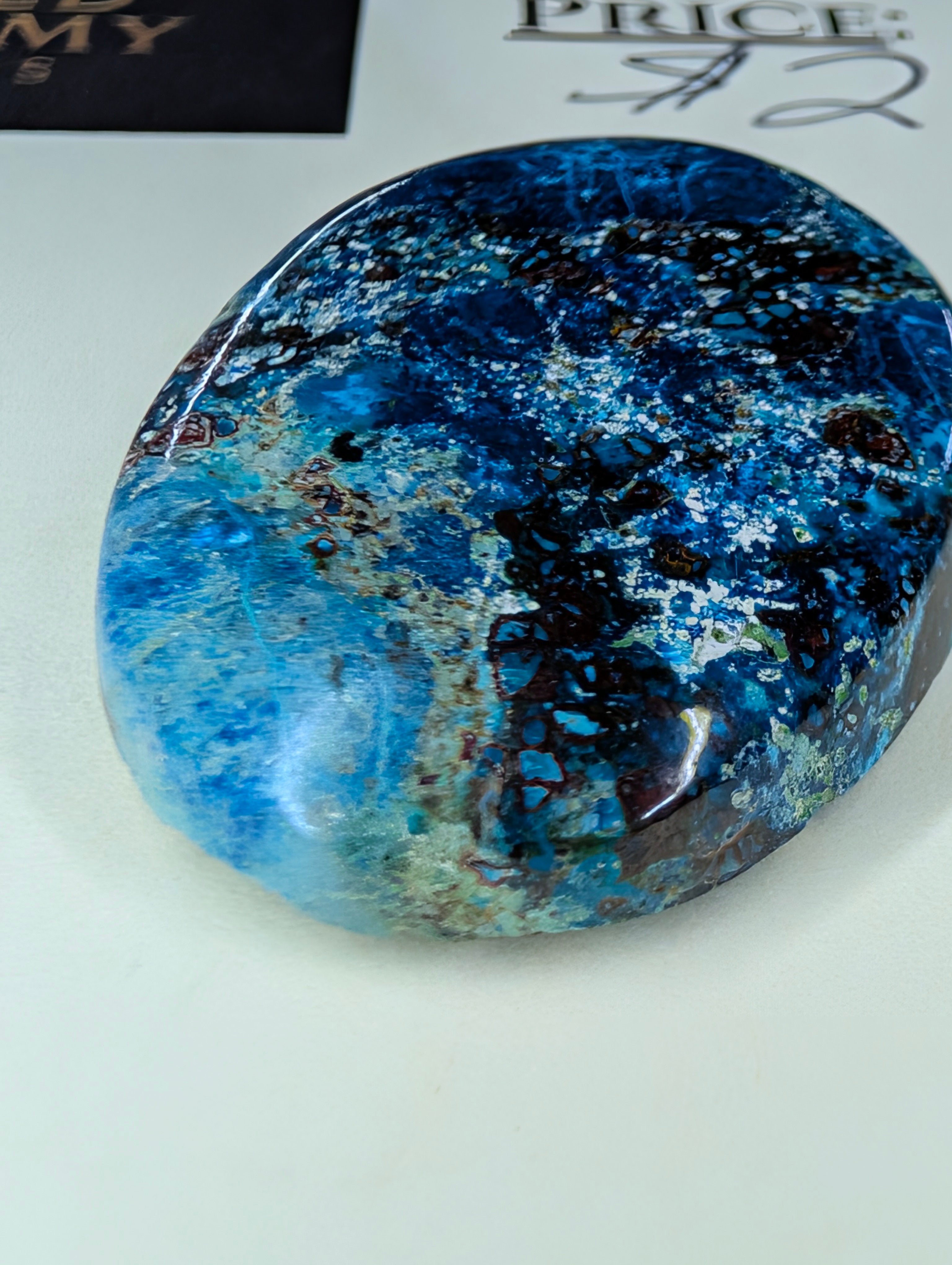 Chrysocolla - Cabochon - Arizona (Pima County, Tucson Mountains) by Sacred Alchemy Studios