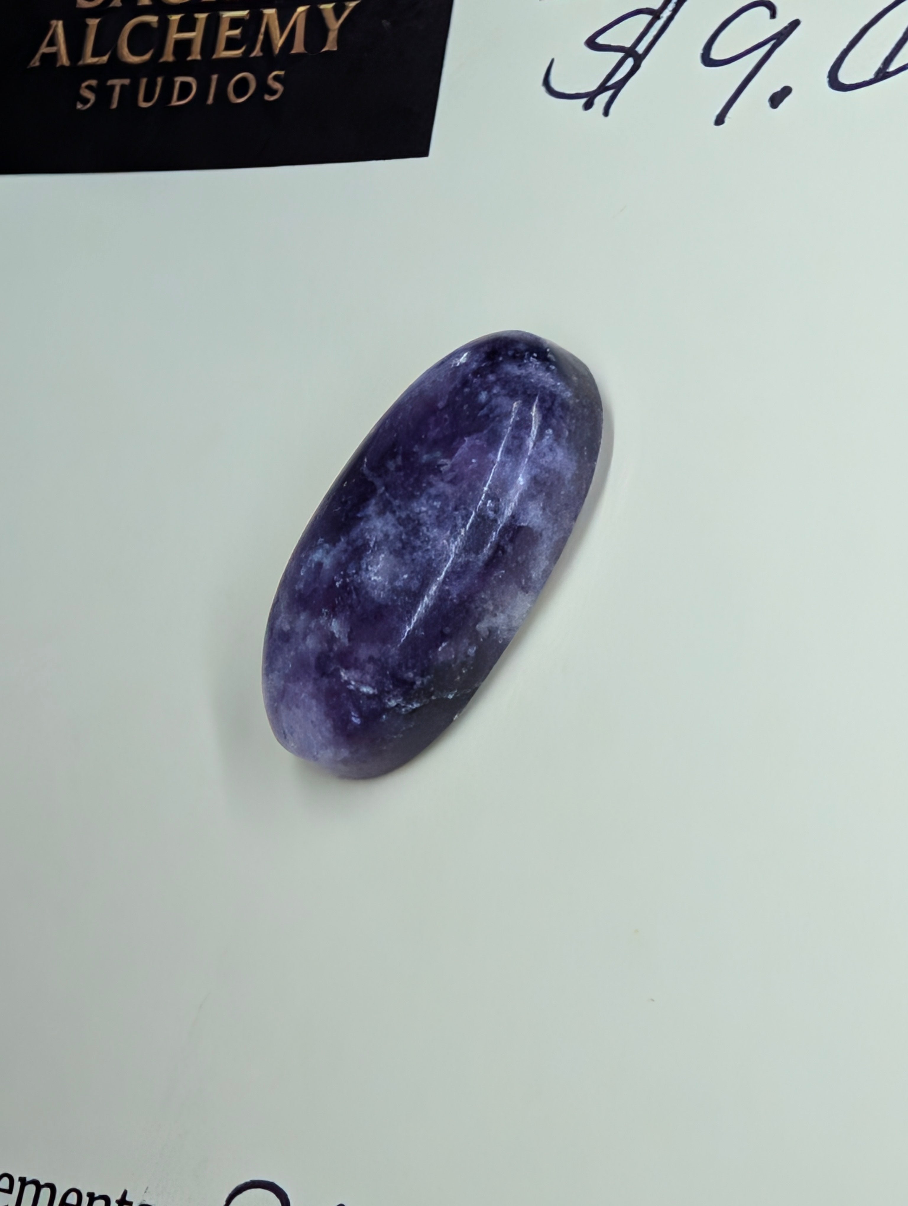 Lepidolite - India - Handcrafted Cabochon by Sacred Alchemy Studios
